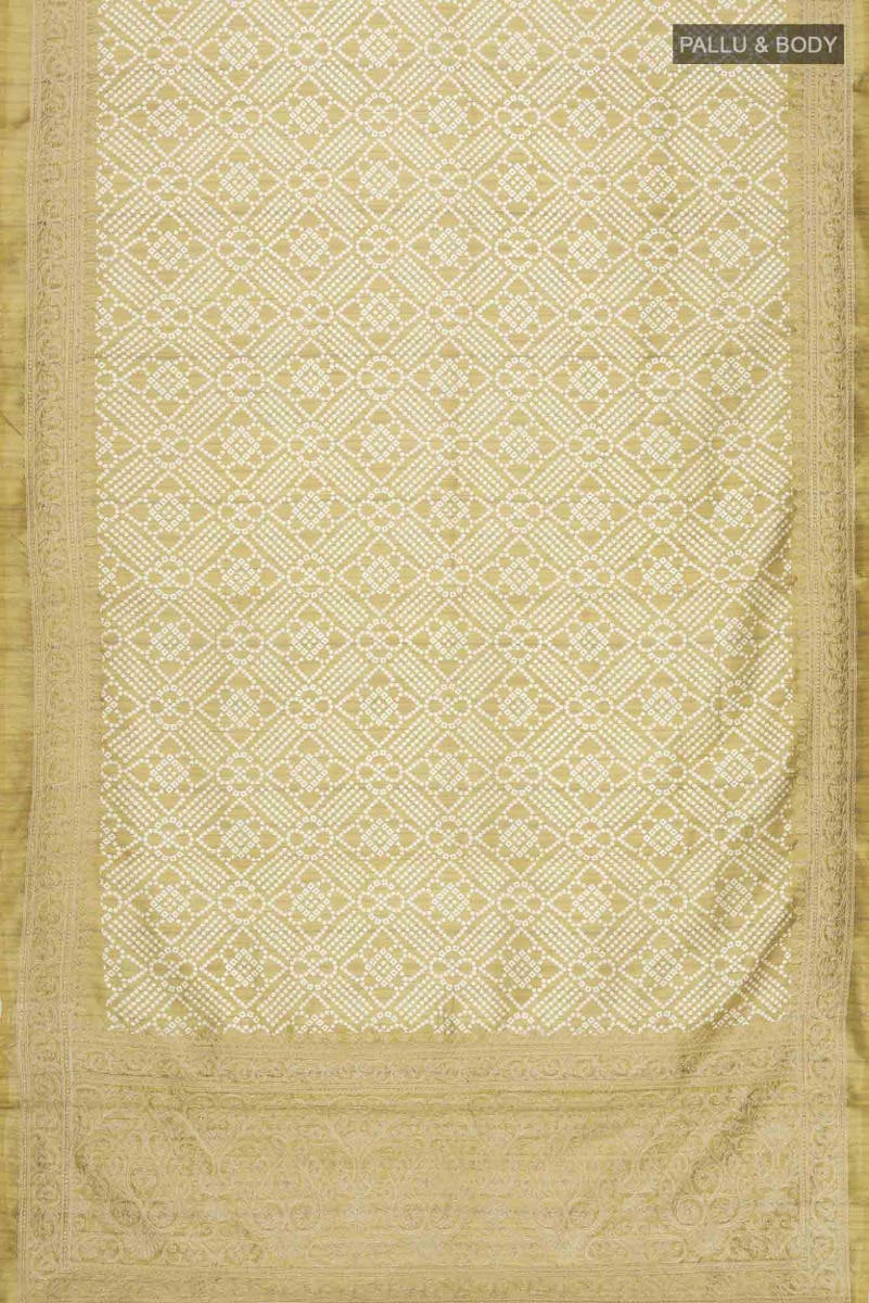 Green Blended Tussar Silk Saree