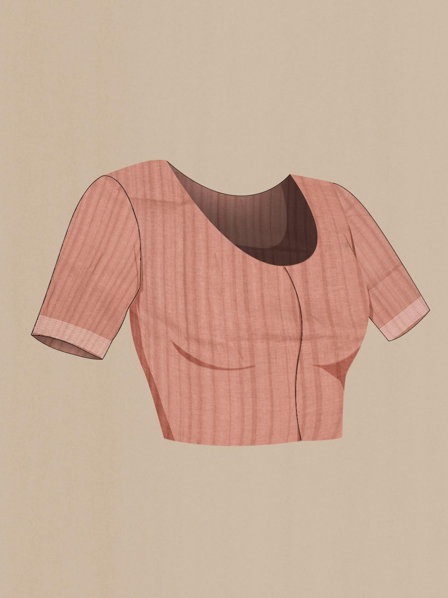 Brown Blended Tussar Silk Saree