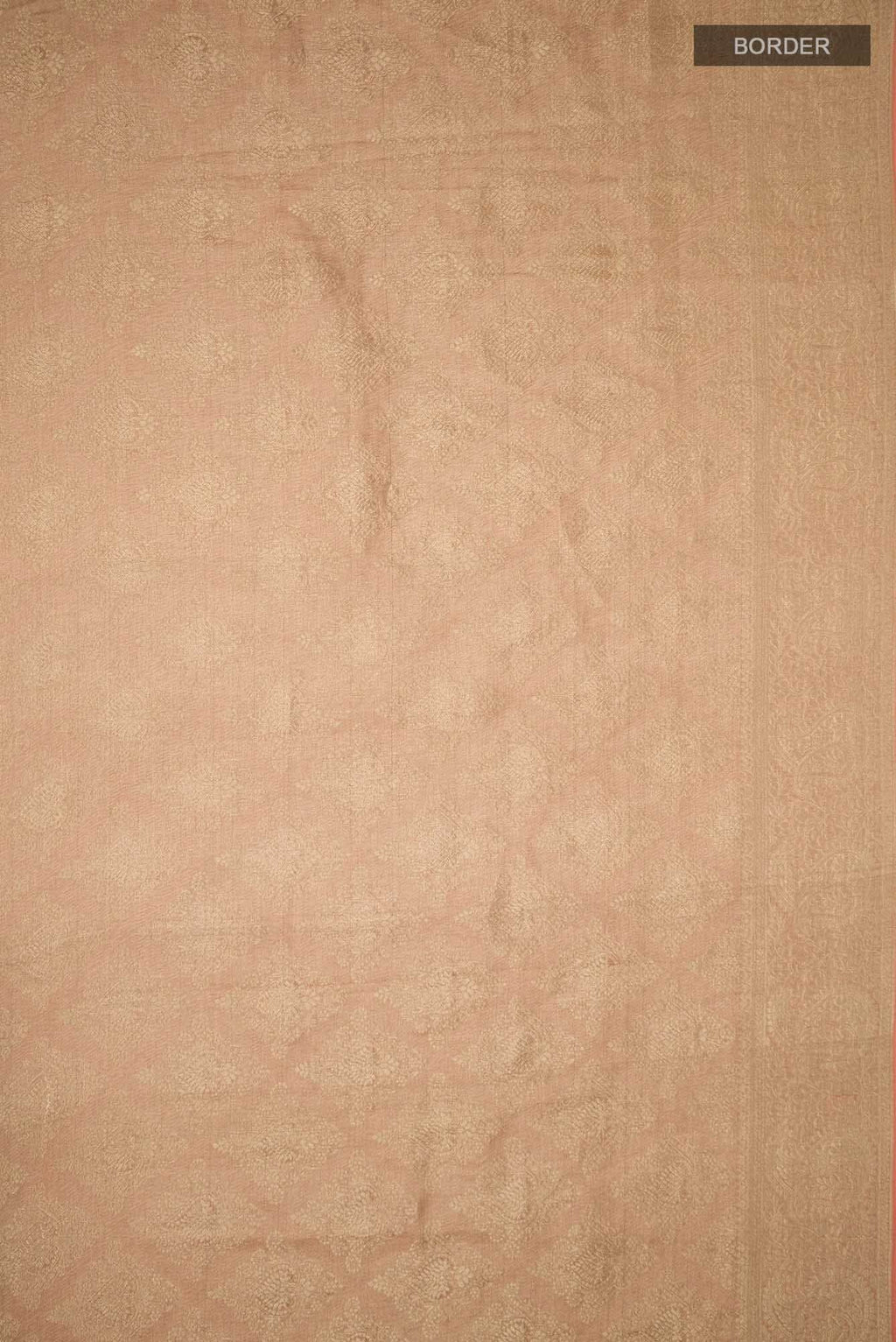 Peach Mysore Georgette Saree