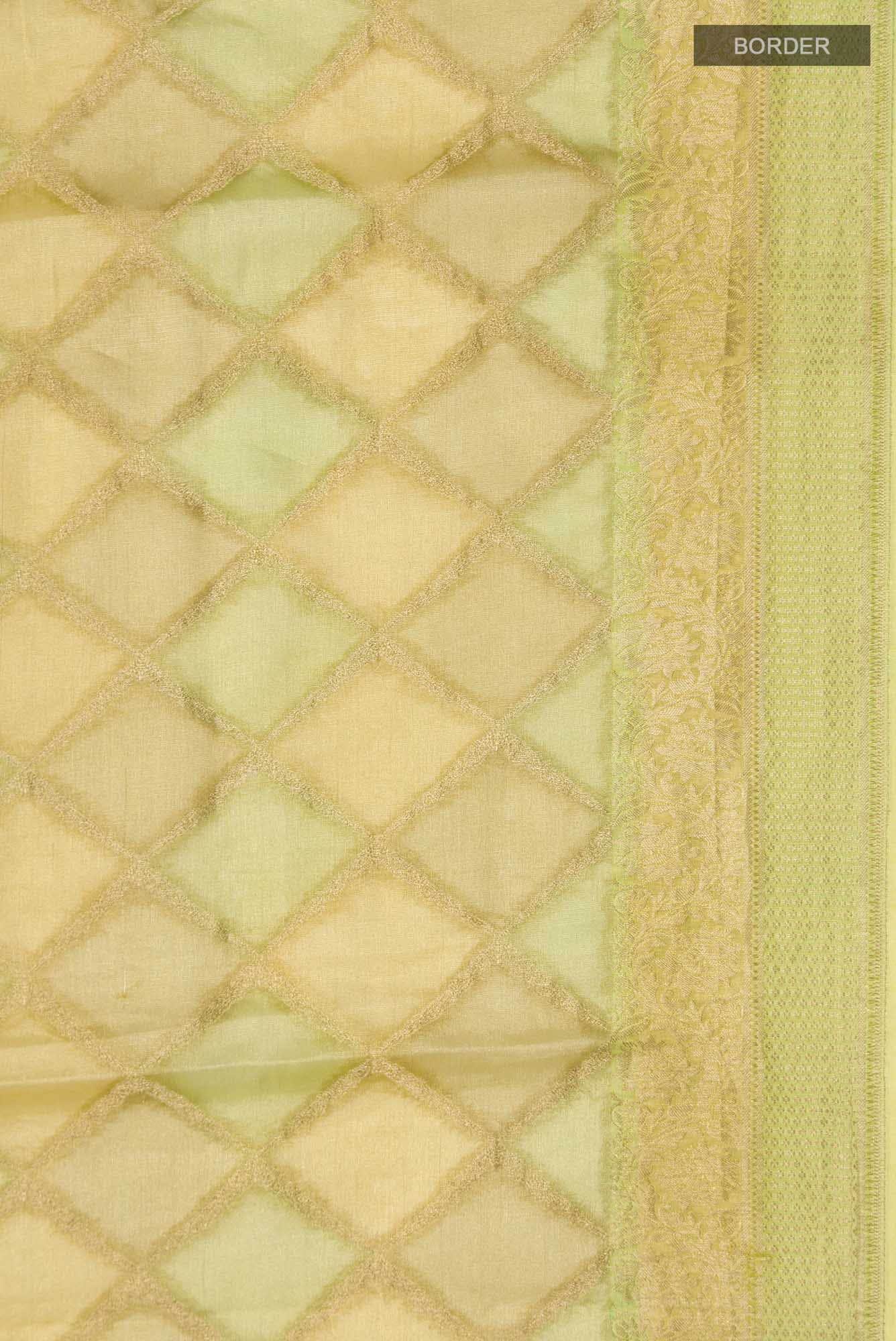 Green Mysore Georgette Saree