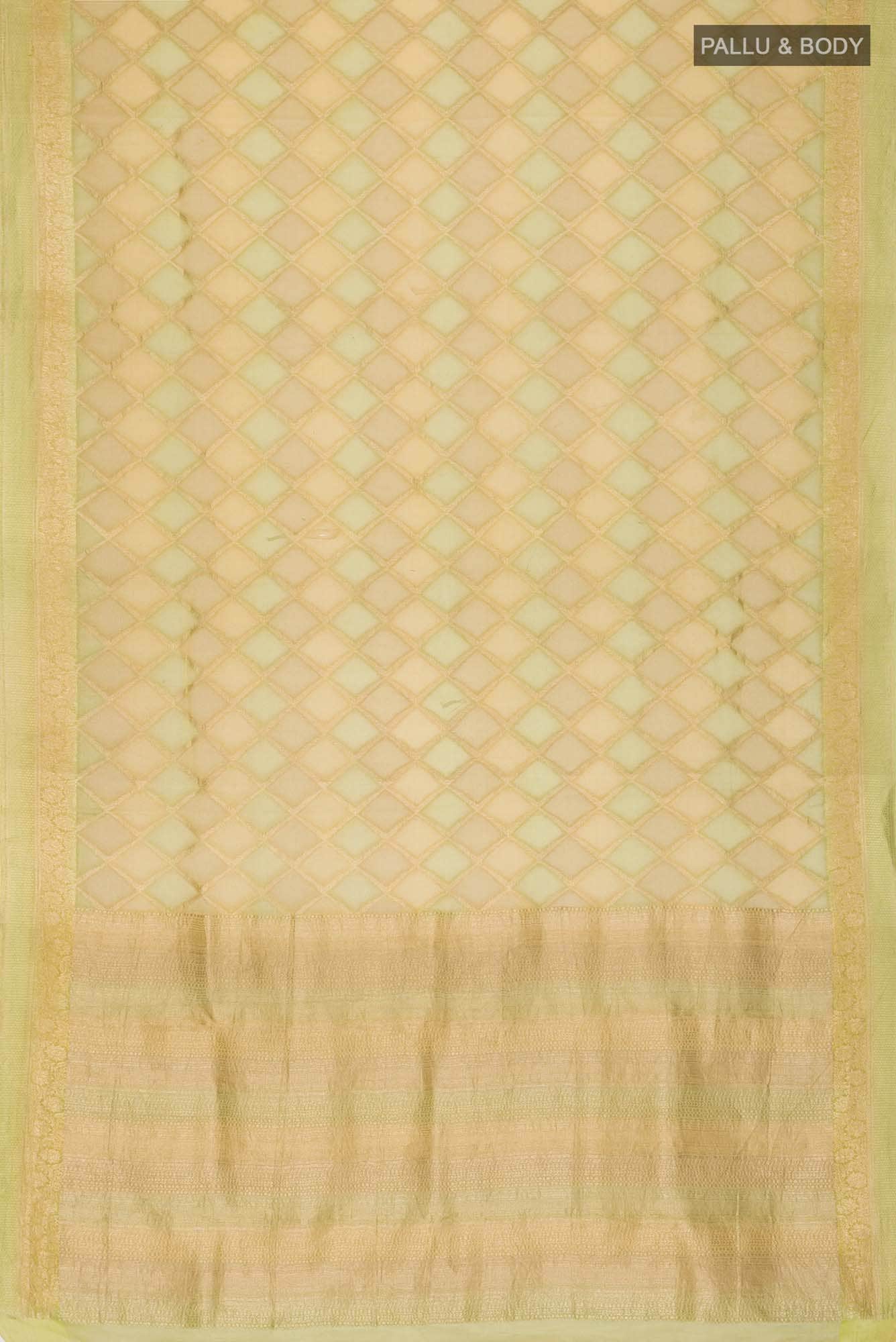Green Mysore Georgette Saree