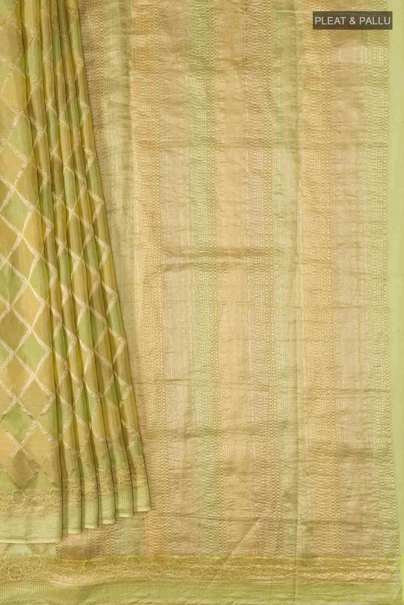 Green Mysore Georgette Saree