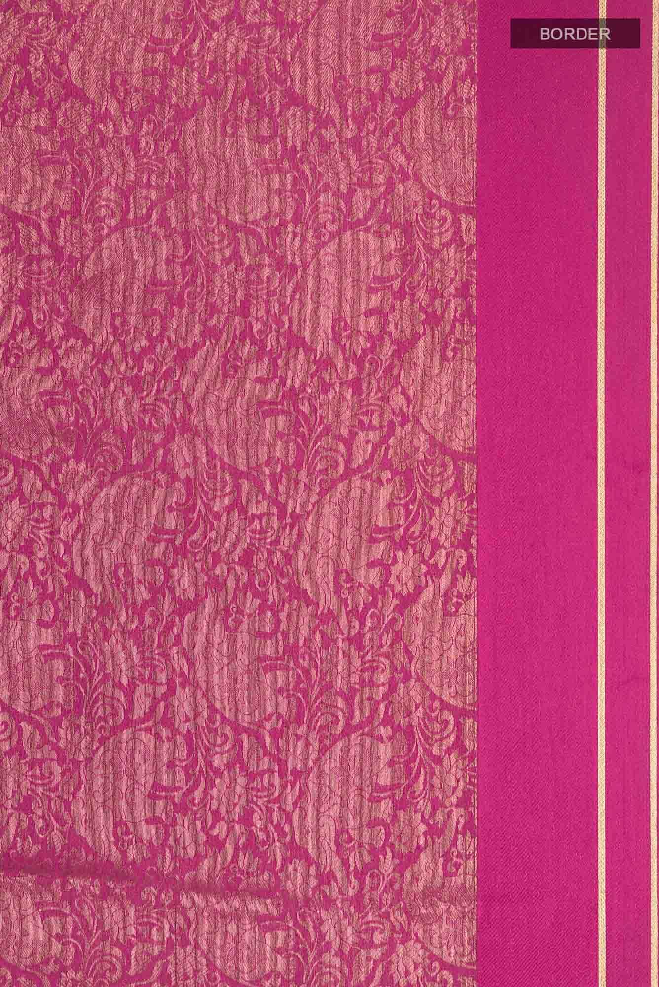 Dark Pink Mysore Georgette Saree