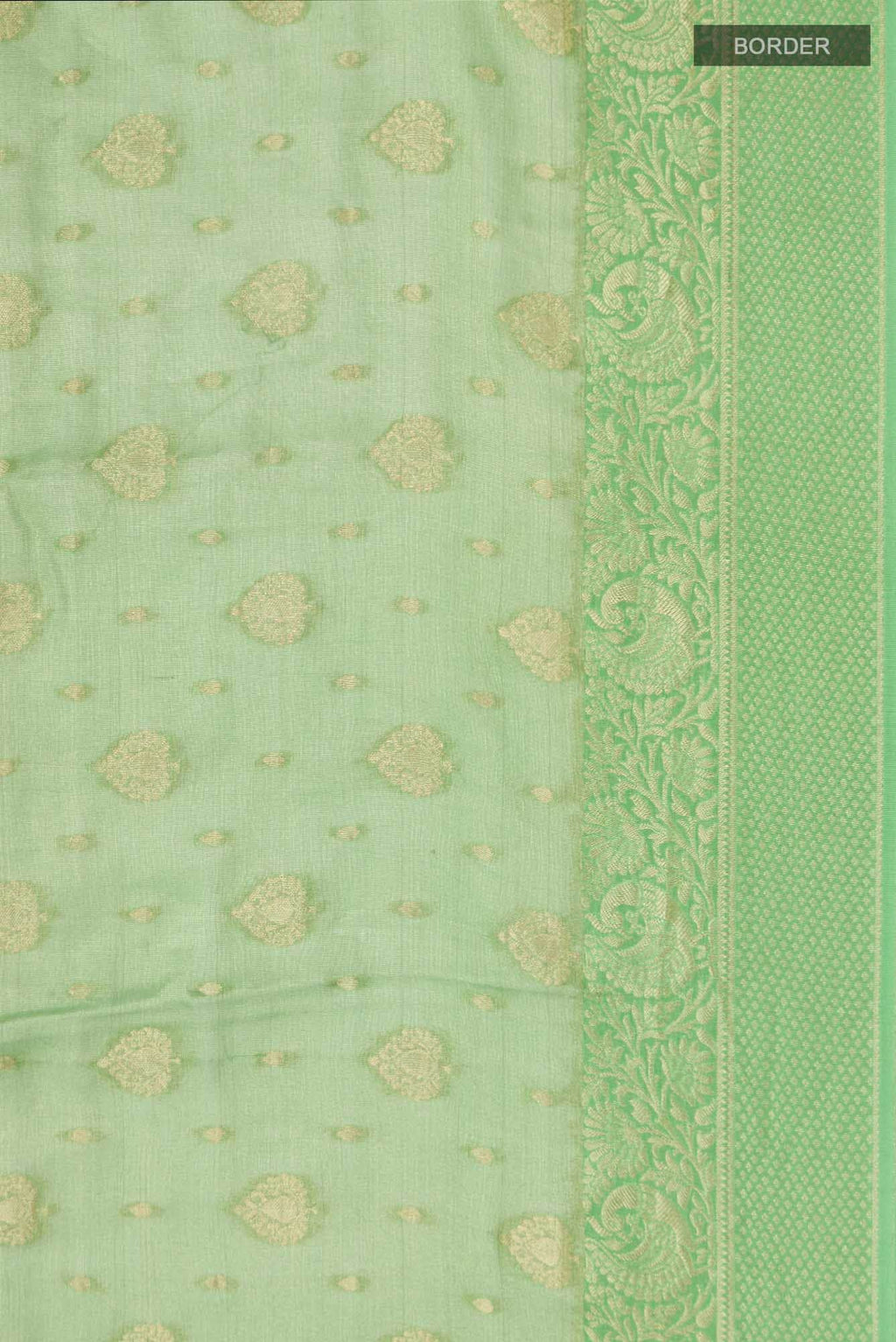 Green Mysore Georgette Saree