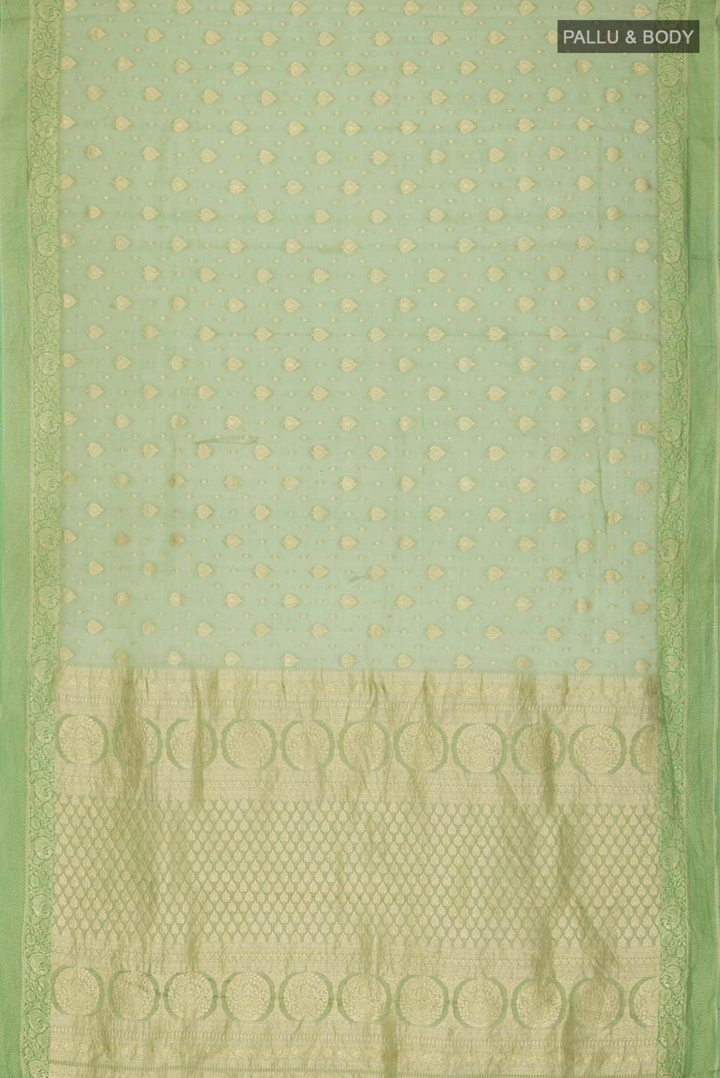 Green Mysore Georgette Saree