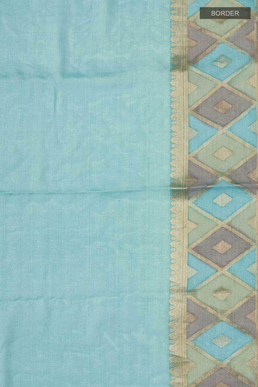 Blue Mysore Georgette Saree