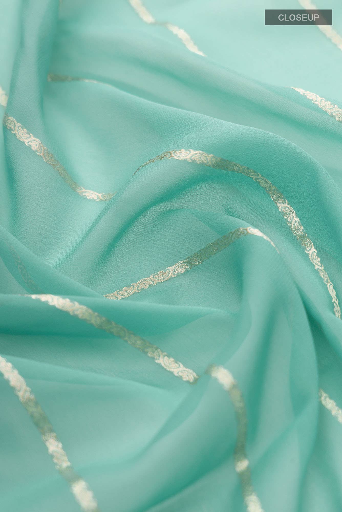 Green Mysore Georgette Saree