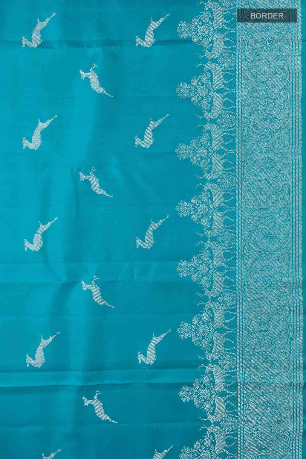 Mrignayani-Blue Kanchipuram Silk Saree
