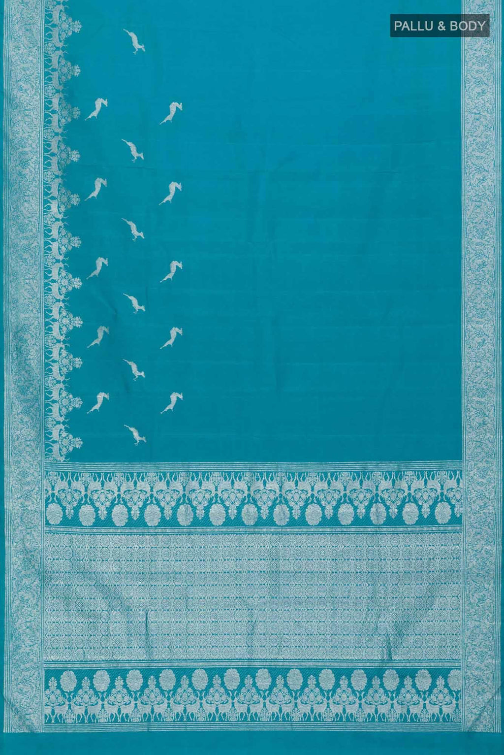 Mrignayani-Blue Kanchipuram Silk Saree