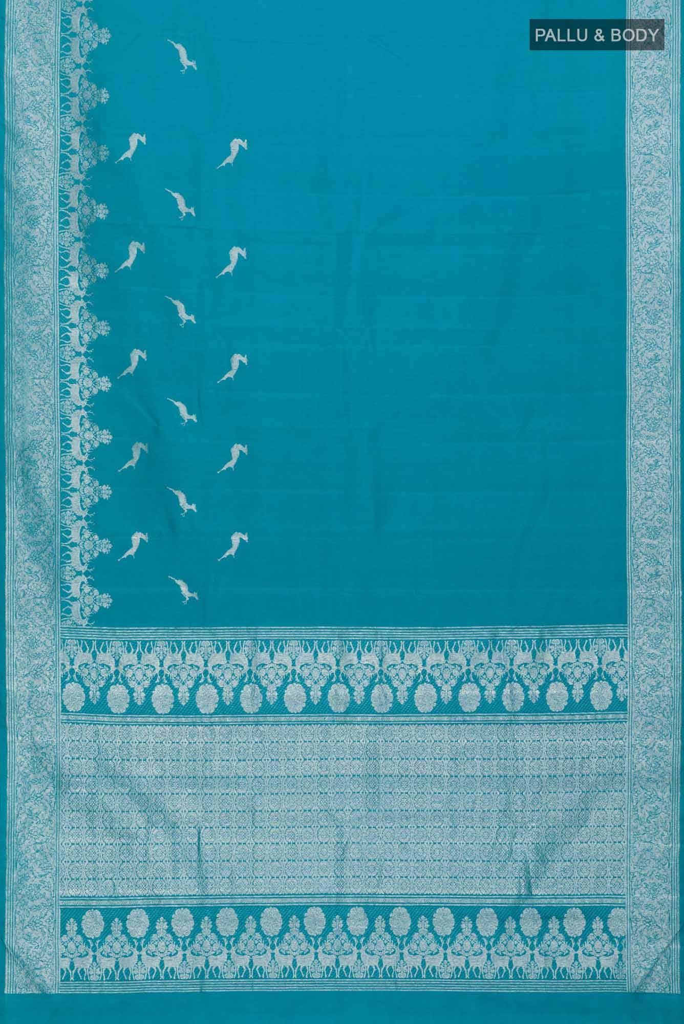 Mrignayani-Blue Kanchipuram Silk Saree