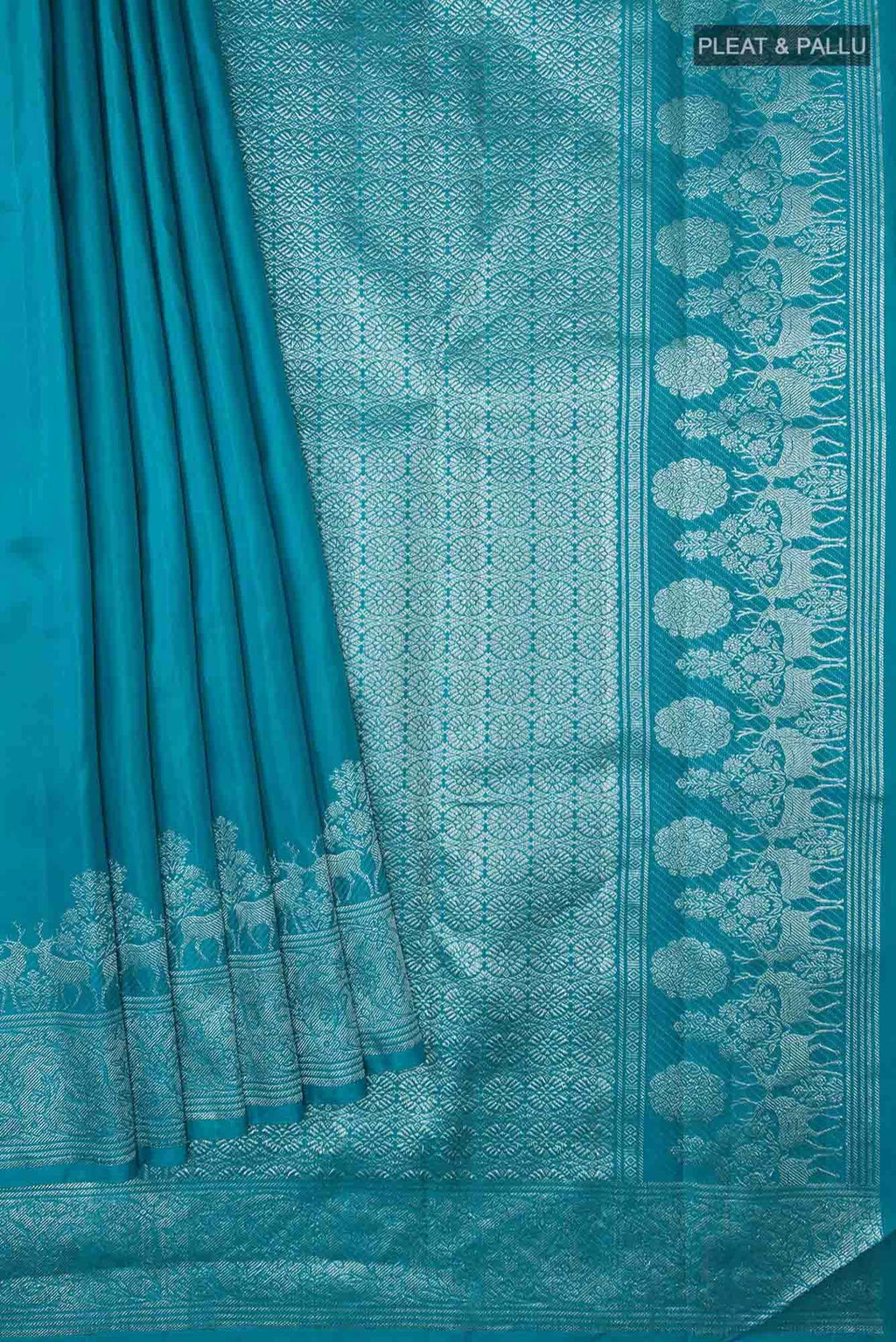 Mrignayani-Blue Kanchipuram Silk Saree