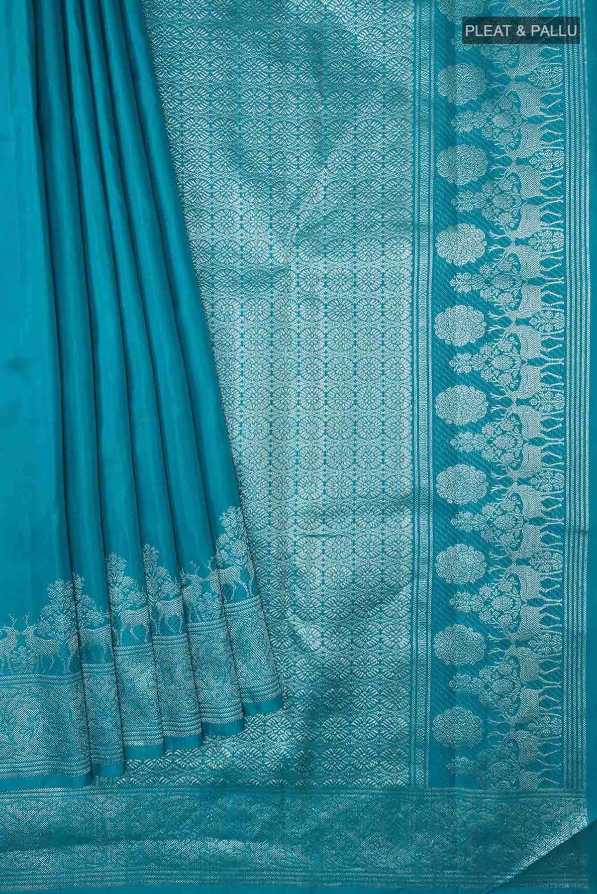 Mrignayani-Blue Kanchipuram Silk Saree