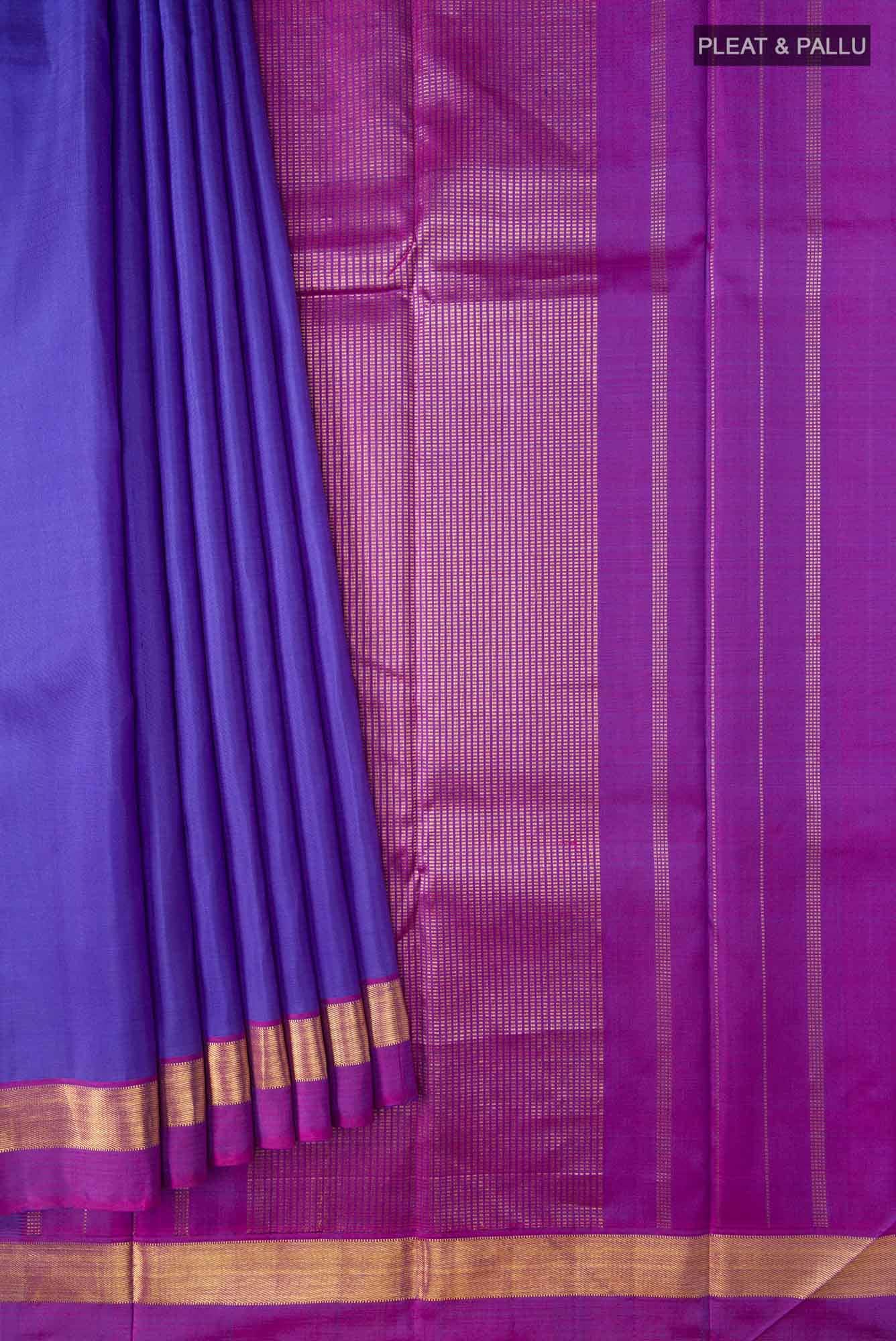 Blue Kanchipuram Silk Saree