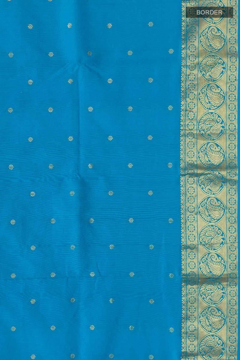 Blue Bangalore Silk Saree