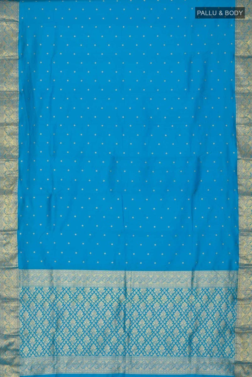 Blue Bangalore Silk Saree