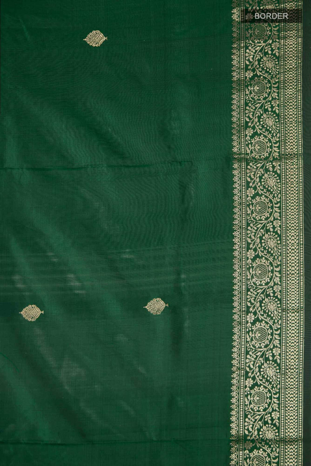 Green Banarasi Katan Silk Saree