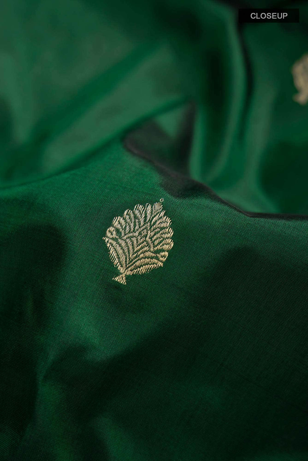 Green Banarasi Katan Silk Saree