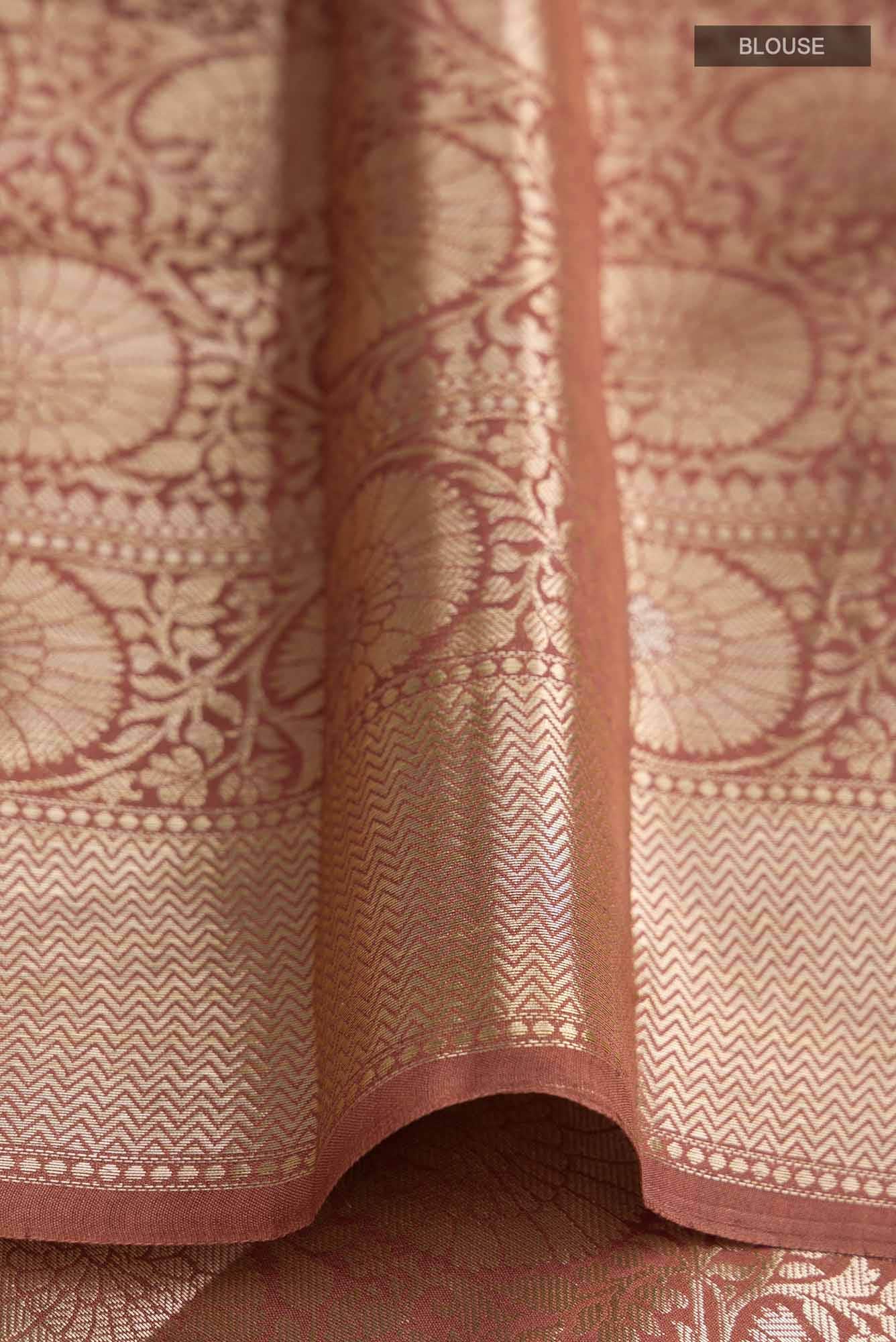 Green Banarasi Raw Silk Saree