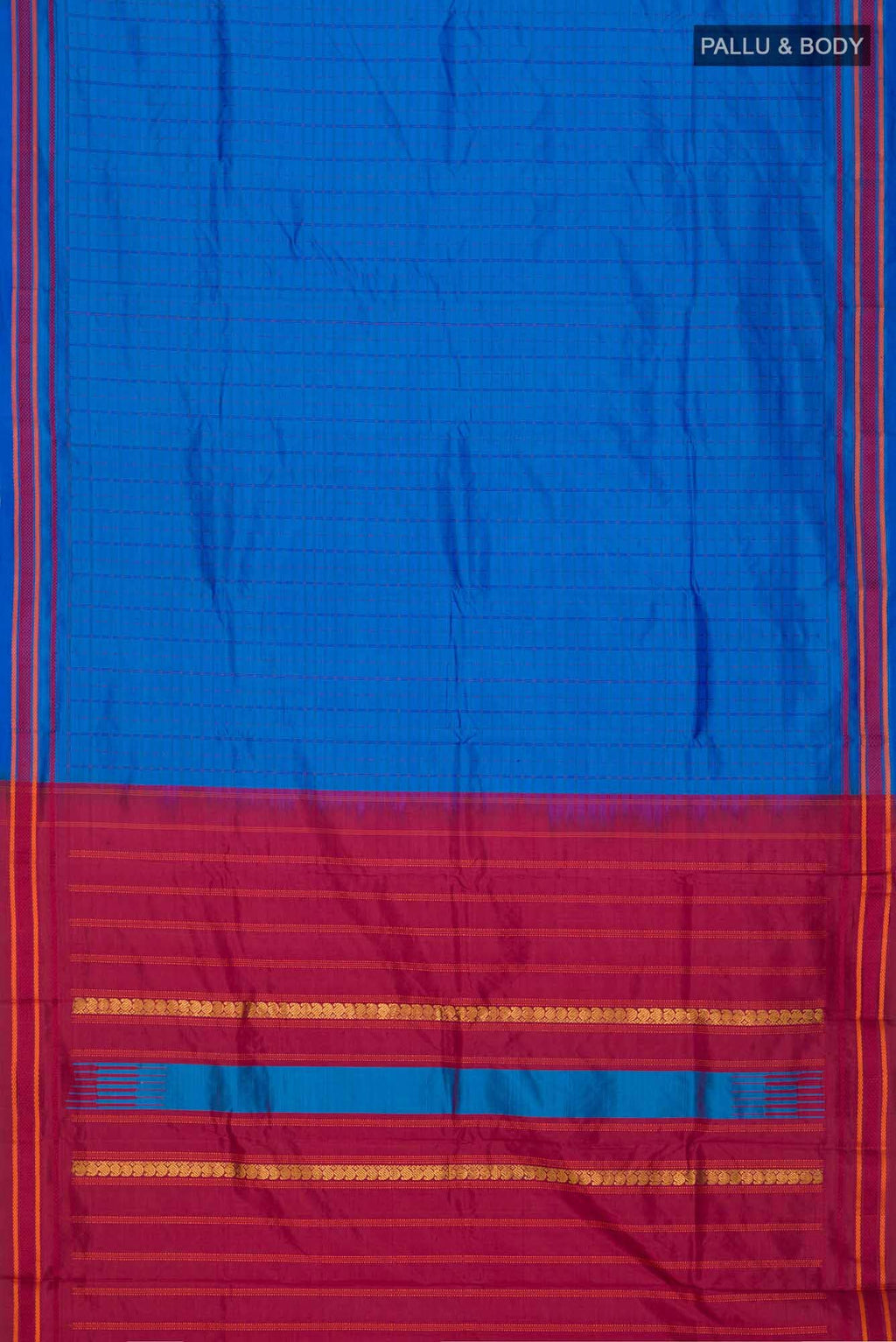 Blue Kanchipuram Silk Saree