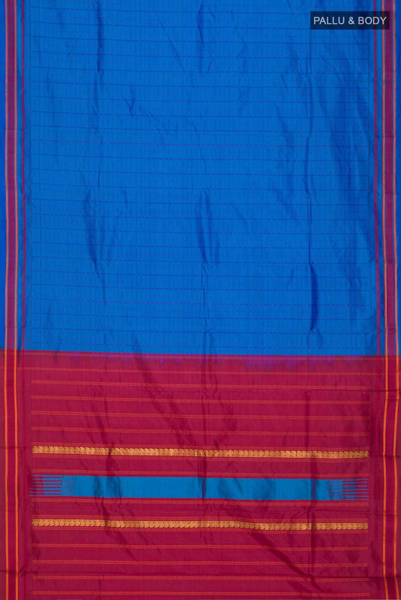 Blue Kanchipuram Silk Saree