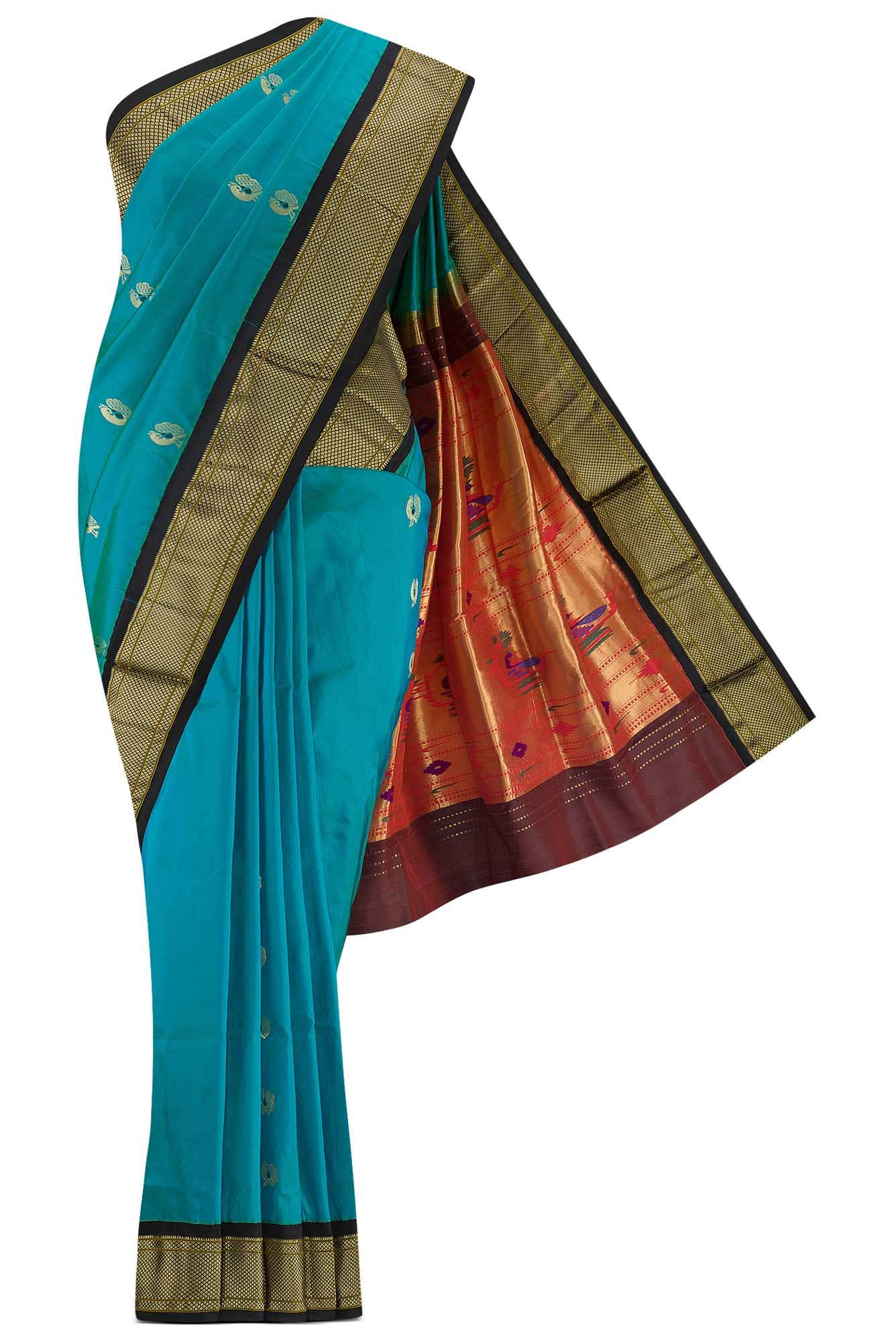 Blue Paithani Silk Saree