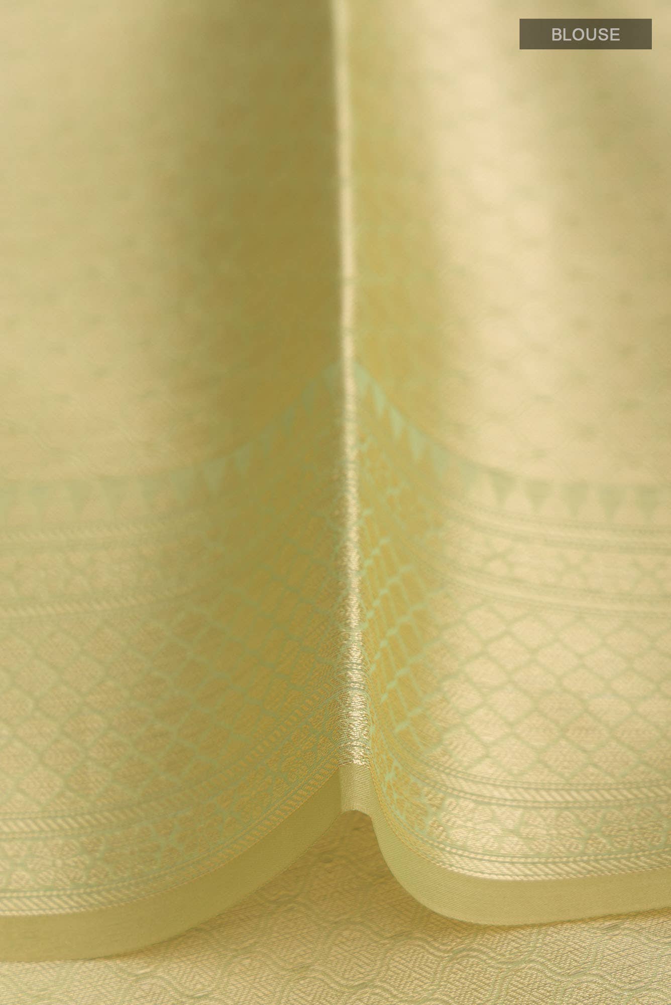 Green Blended Kora Cotton Saree