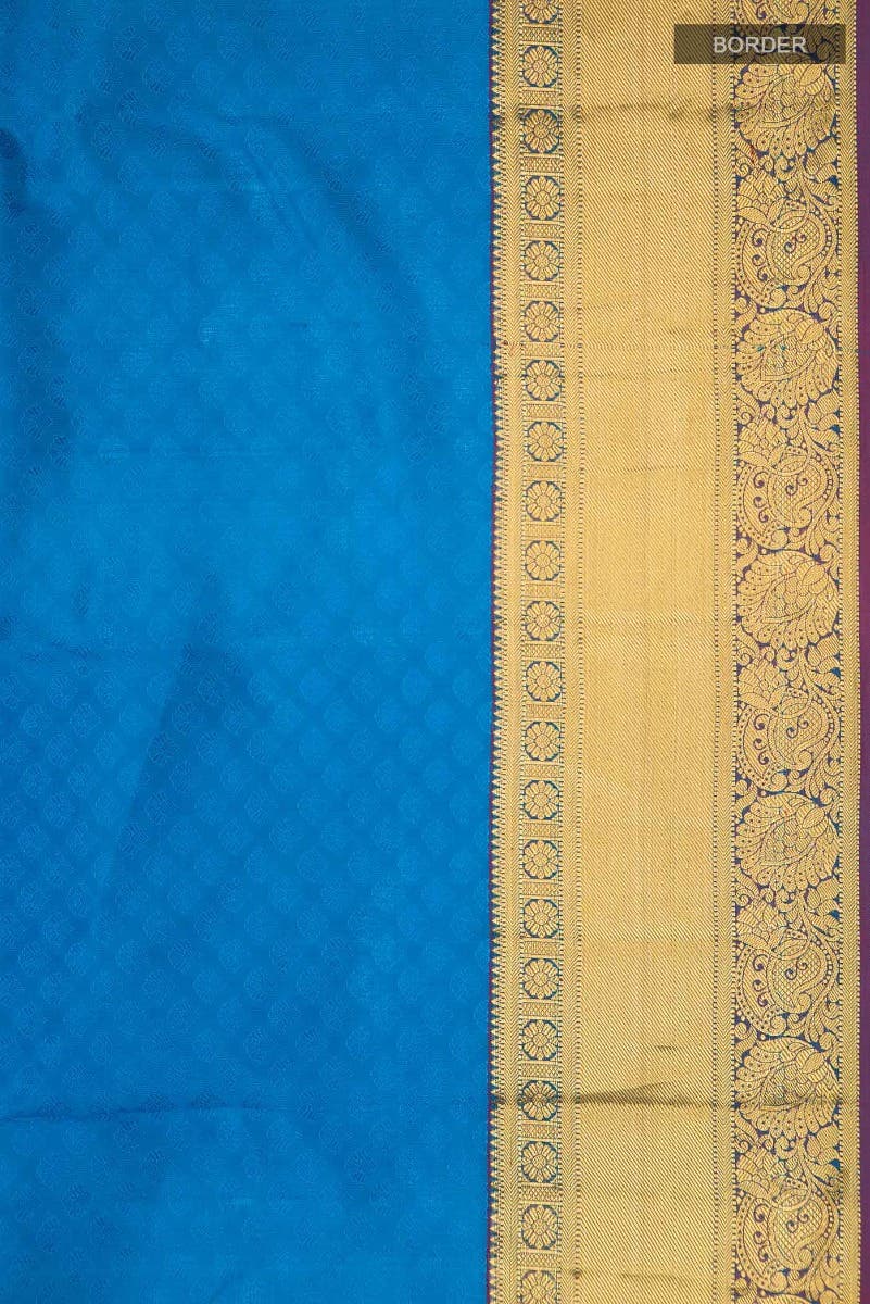 Blue Kanchipuram Silk Saree