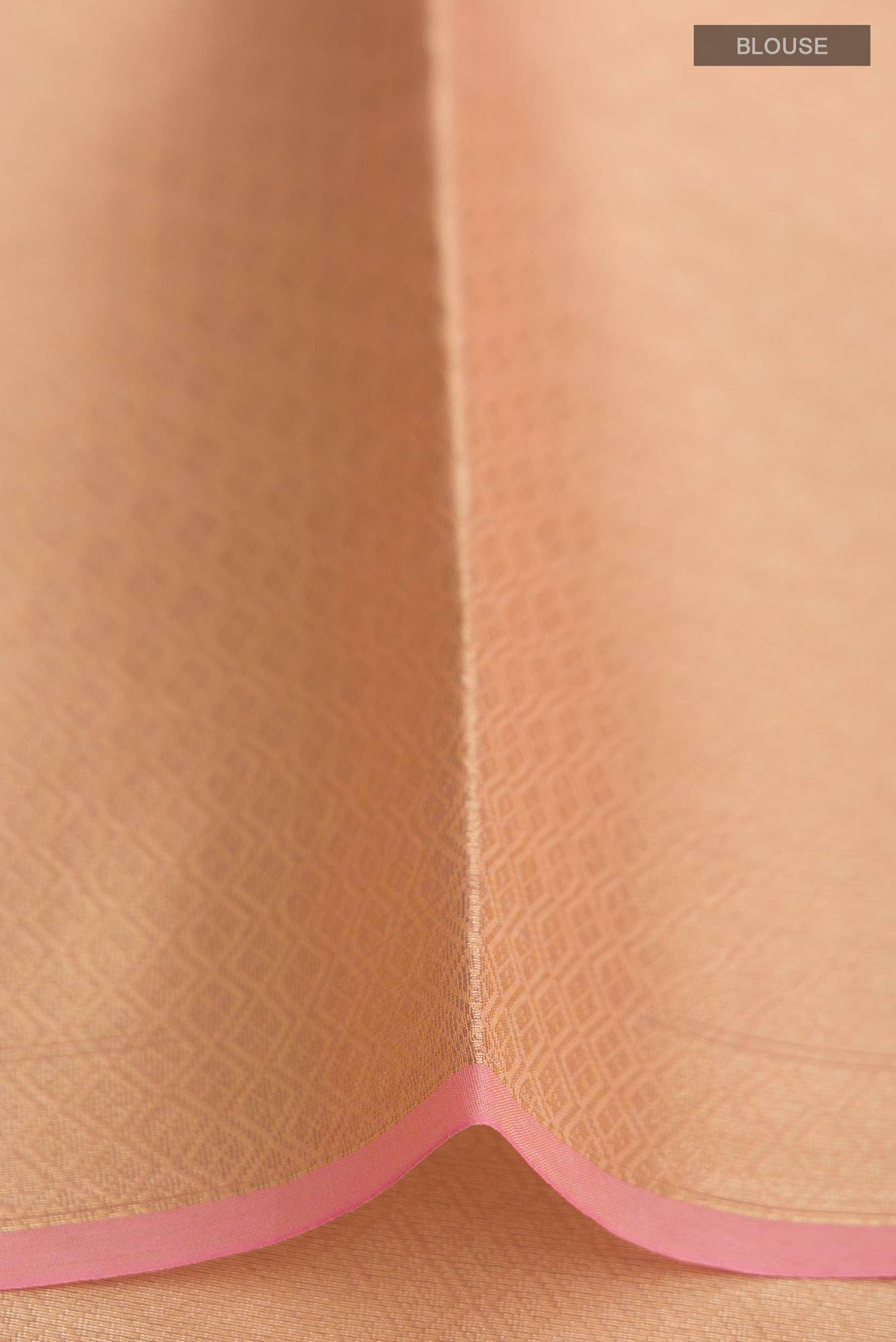 Orange Blended Kota Cotton Saree