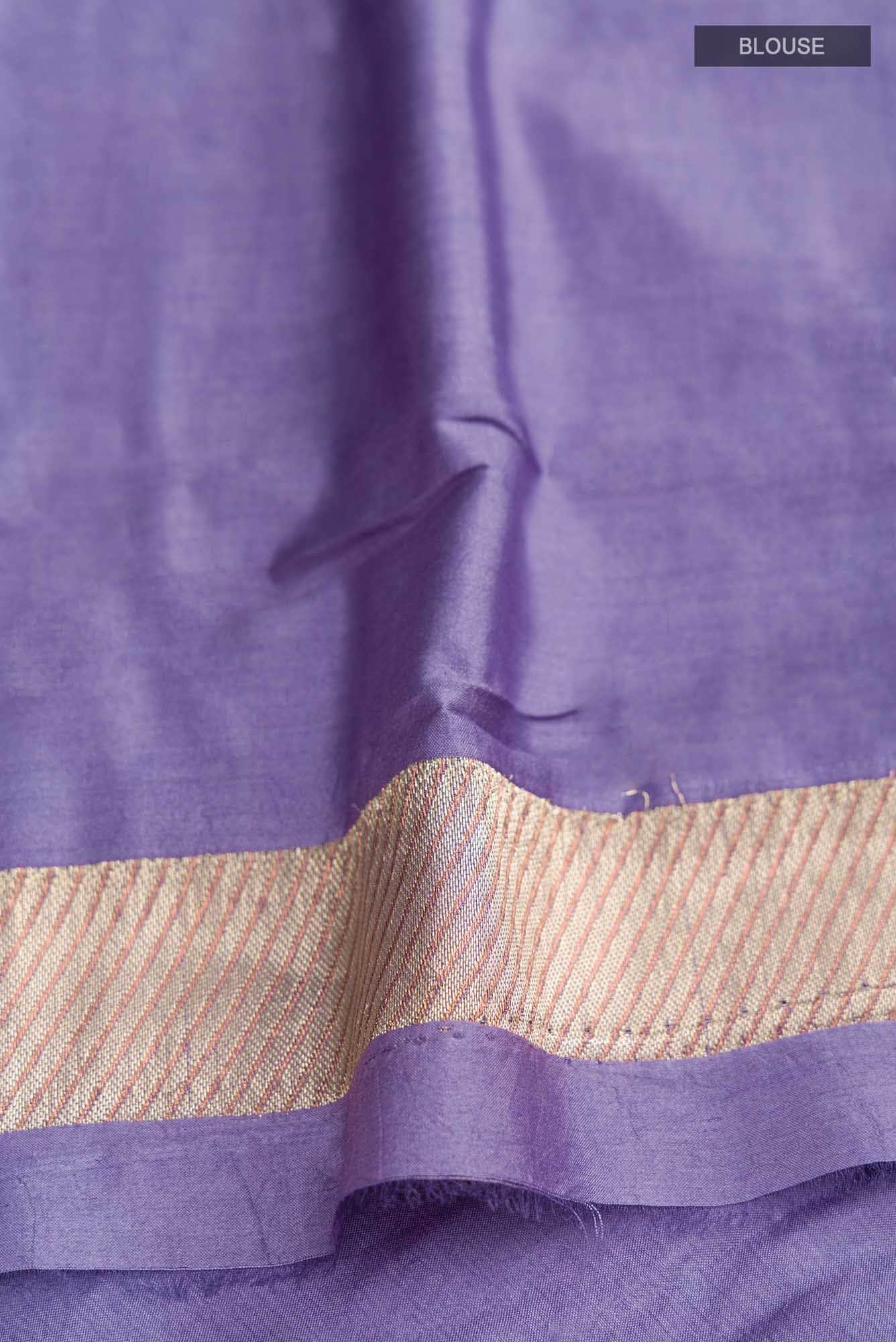 Pyari Peony- Lavender Banarasi Saree