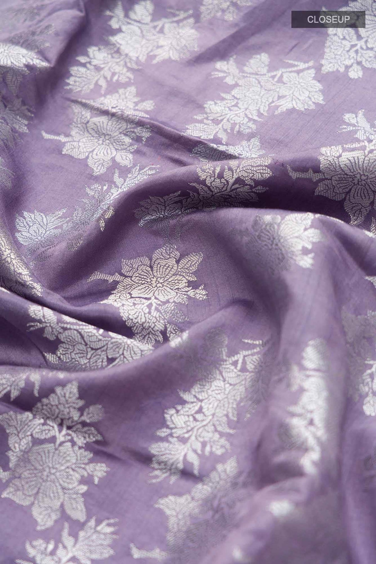 Sakura Soiree- Lavender Banarasi Saree