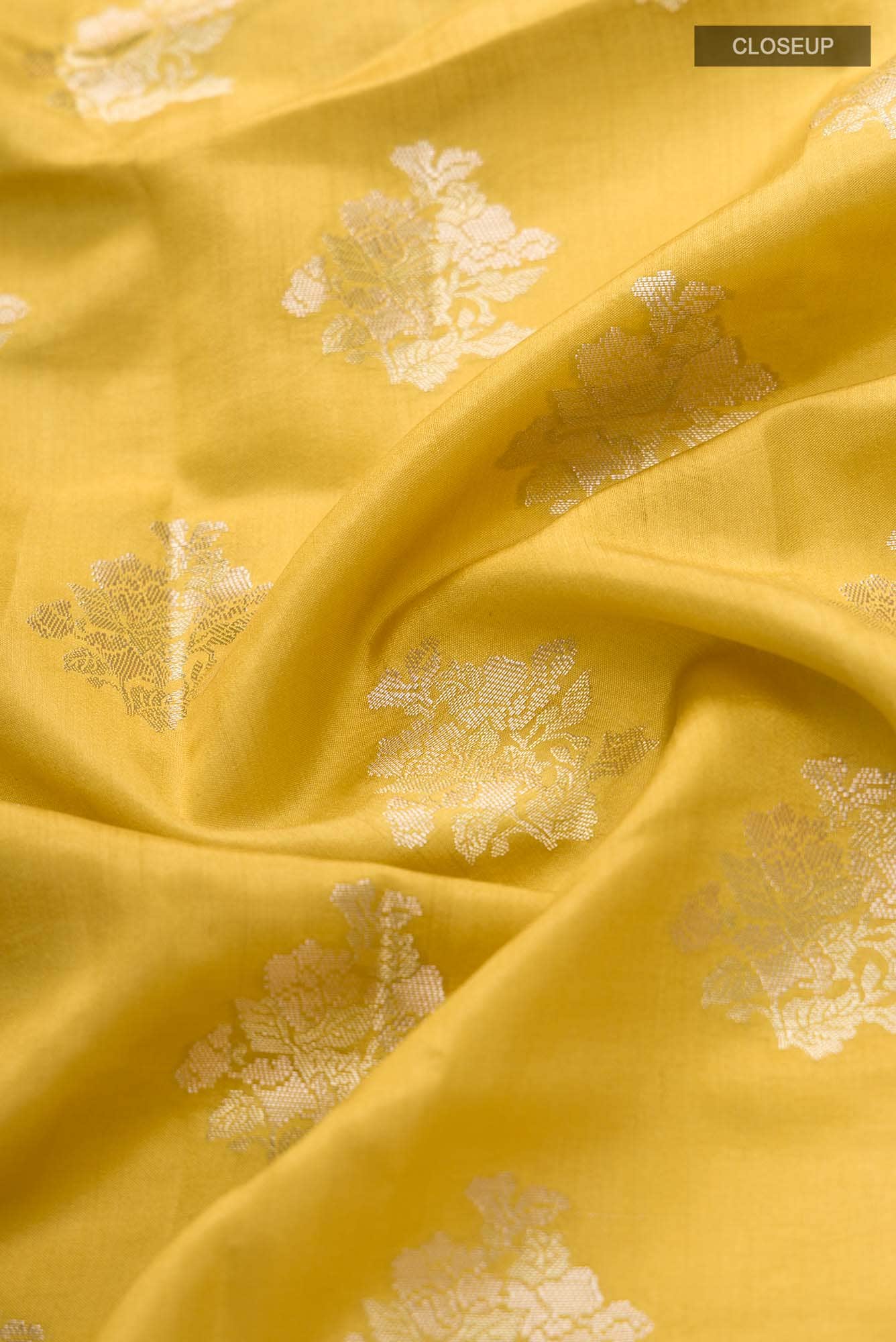 Chameli Chic- Yellow Banarasi Saree