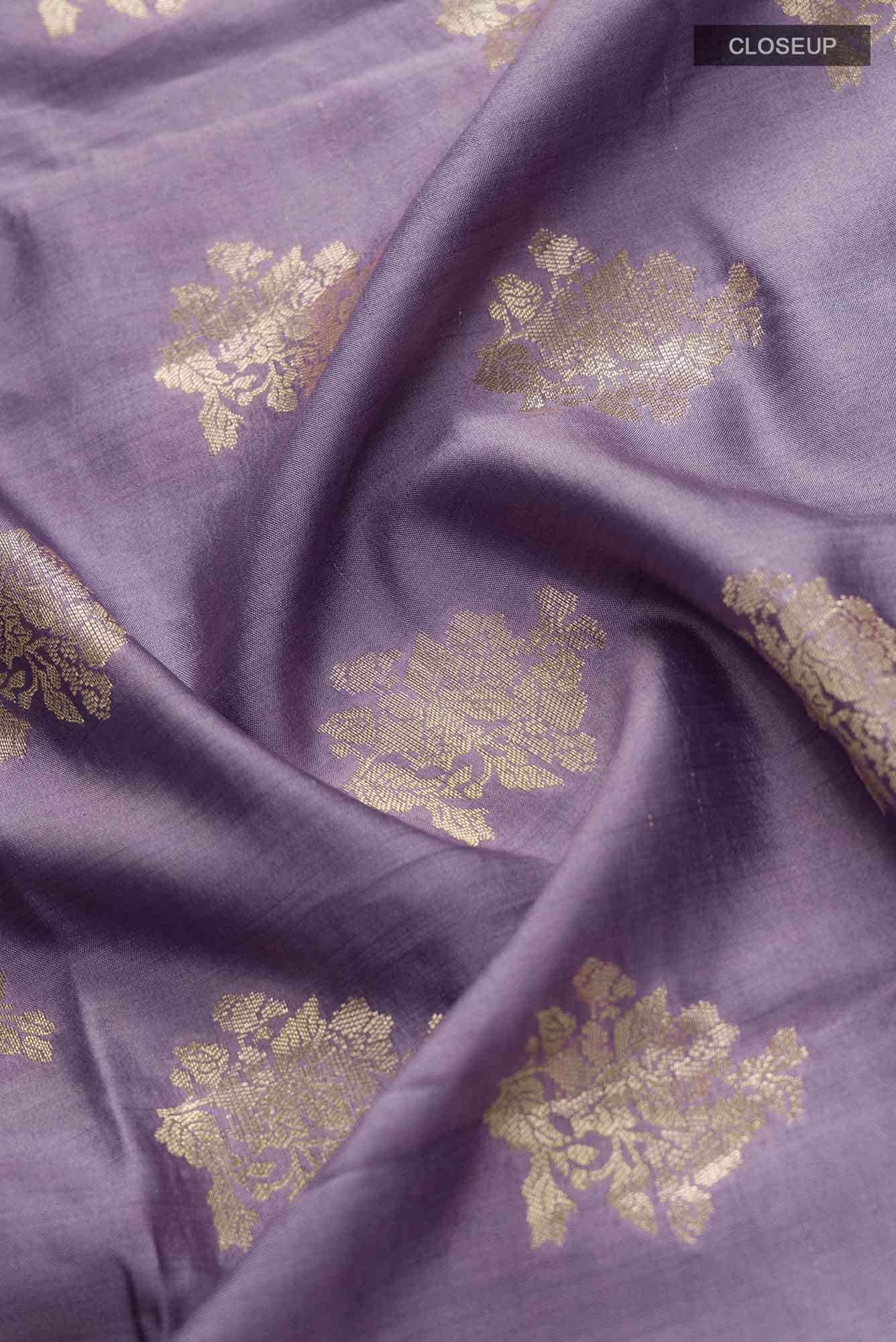 Chameli Chic- Lavender Banarasi Saree