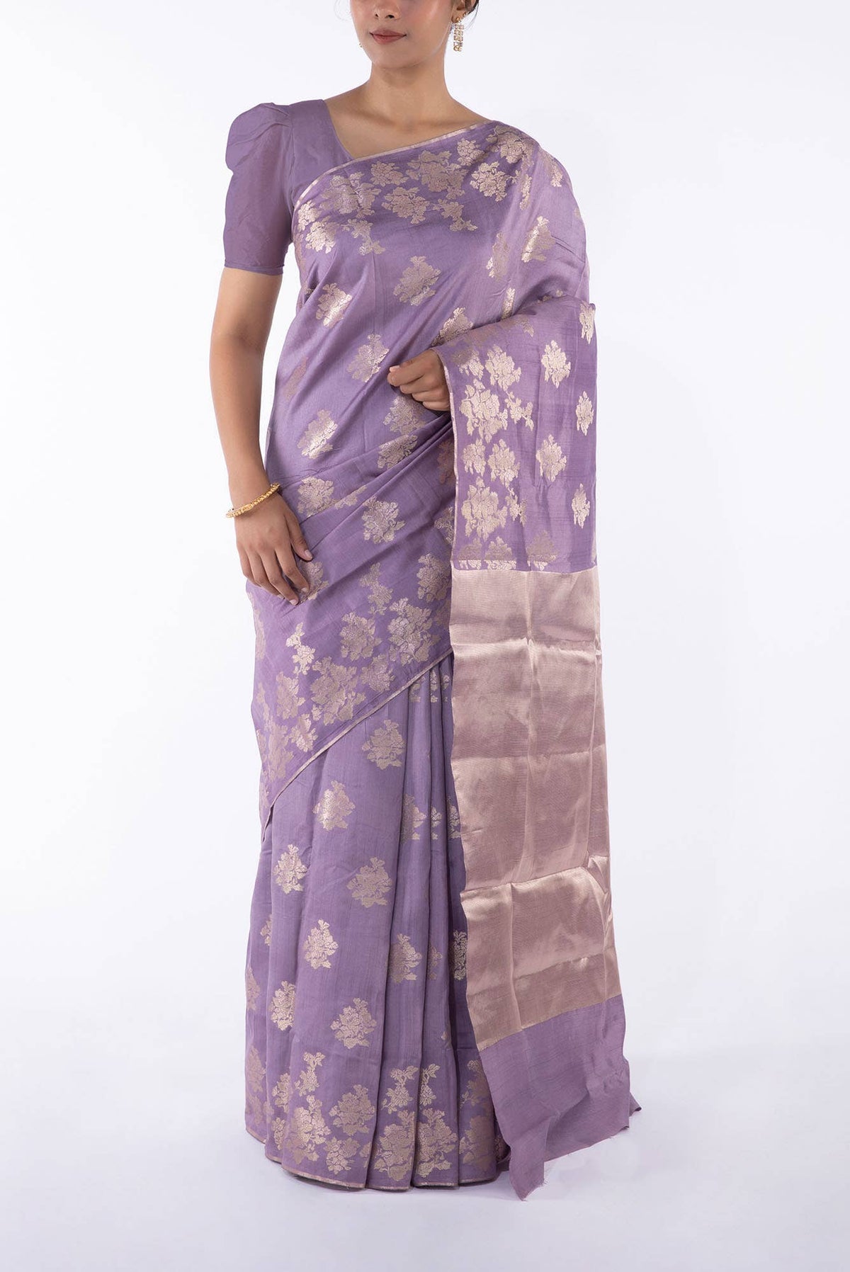 Chameli Chic- Lavender Banarasi Saree