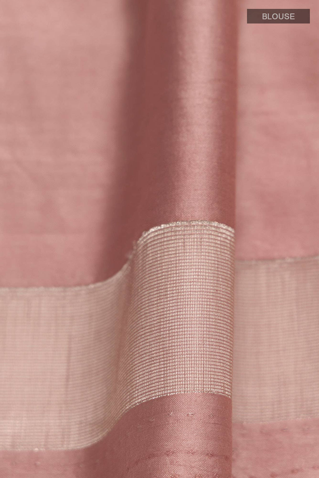 Chameli Chic Pastel Pink Banarasi Cheeniya Saree