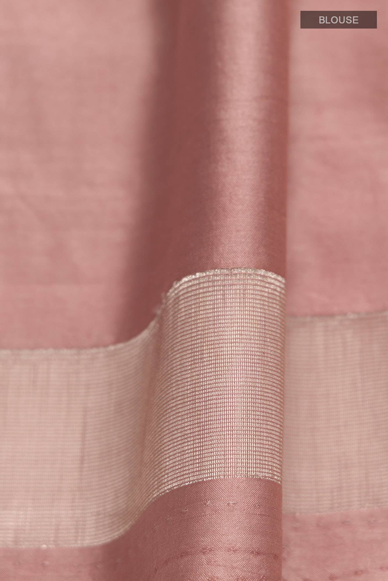 Chameli Chic Pastel Pink Banarasi Cheeniya Saree