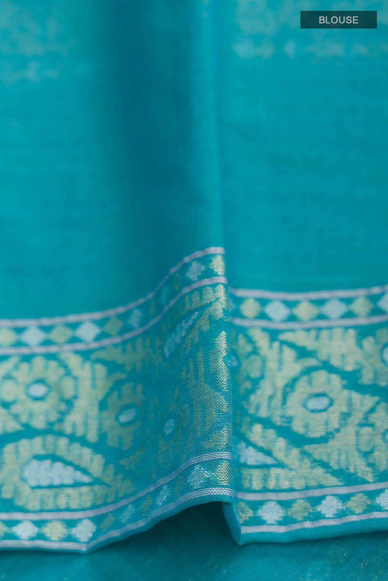 Blue Banarasi Silk Saree