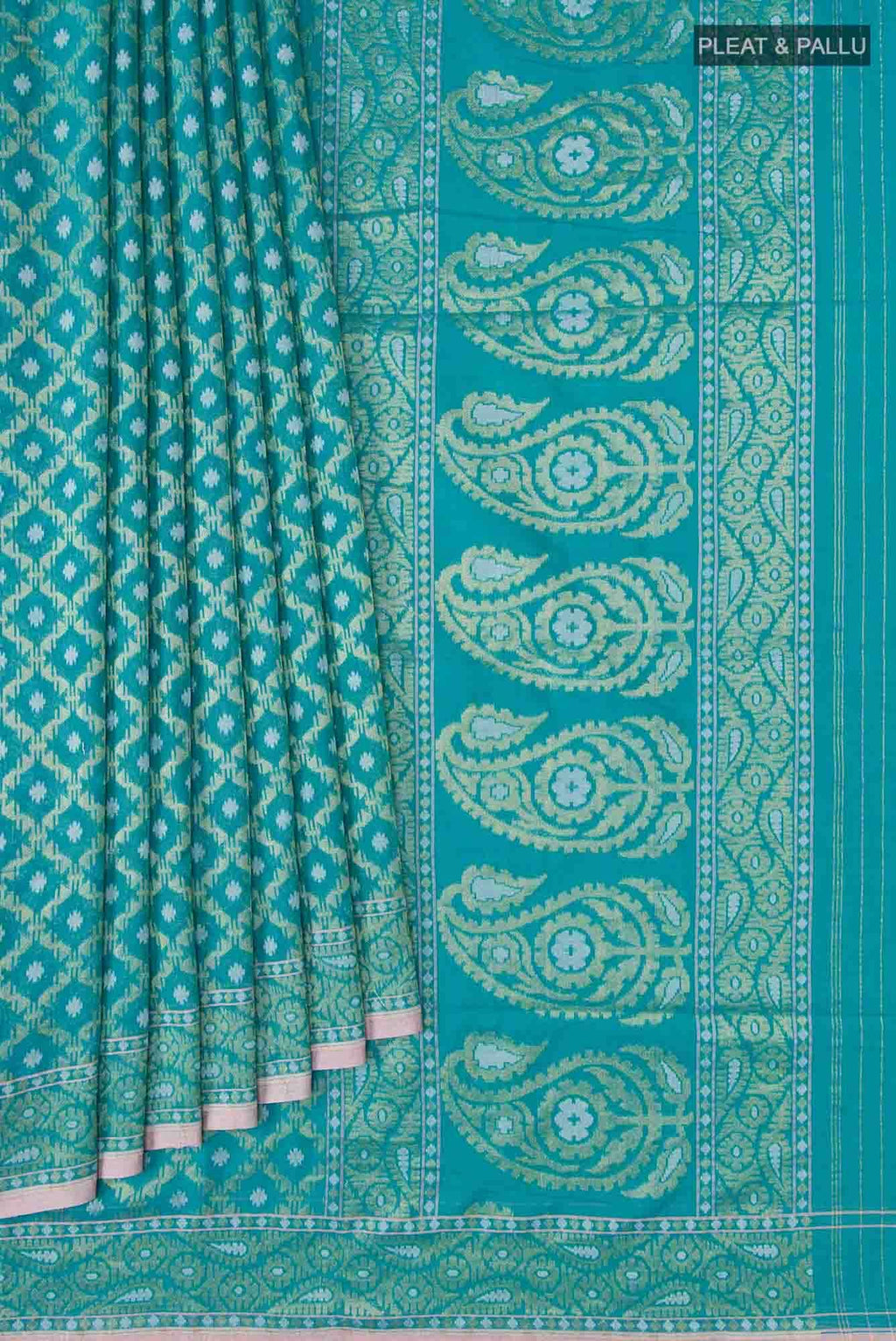 Blue Banarasi Silk Saree