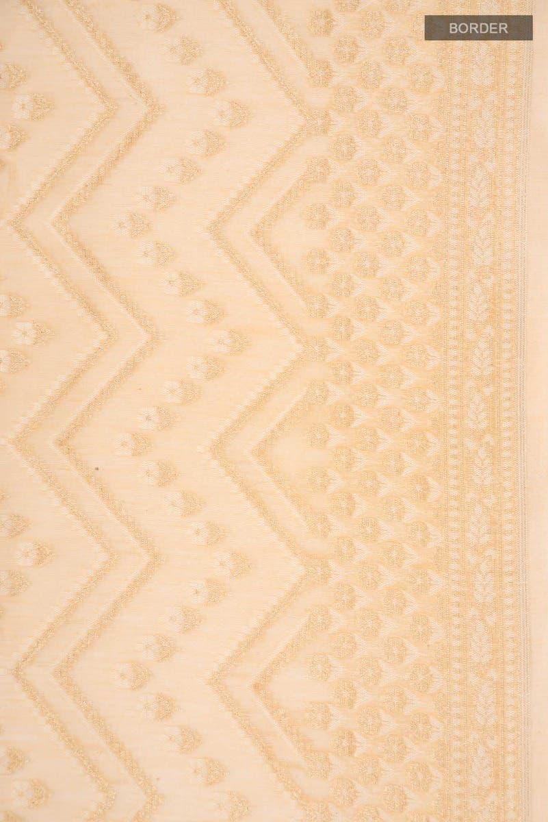 Sandal Banarasi Silk Cotton Saree