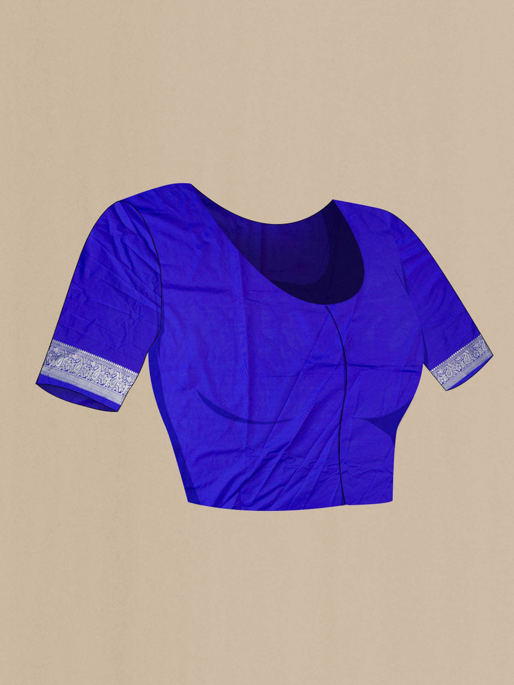 Blue Blended Banarasi Silk Saree