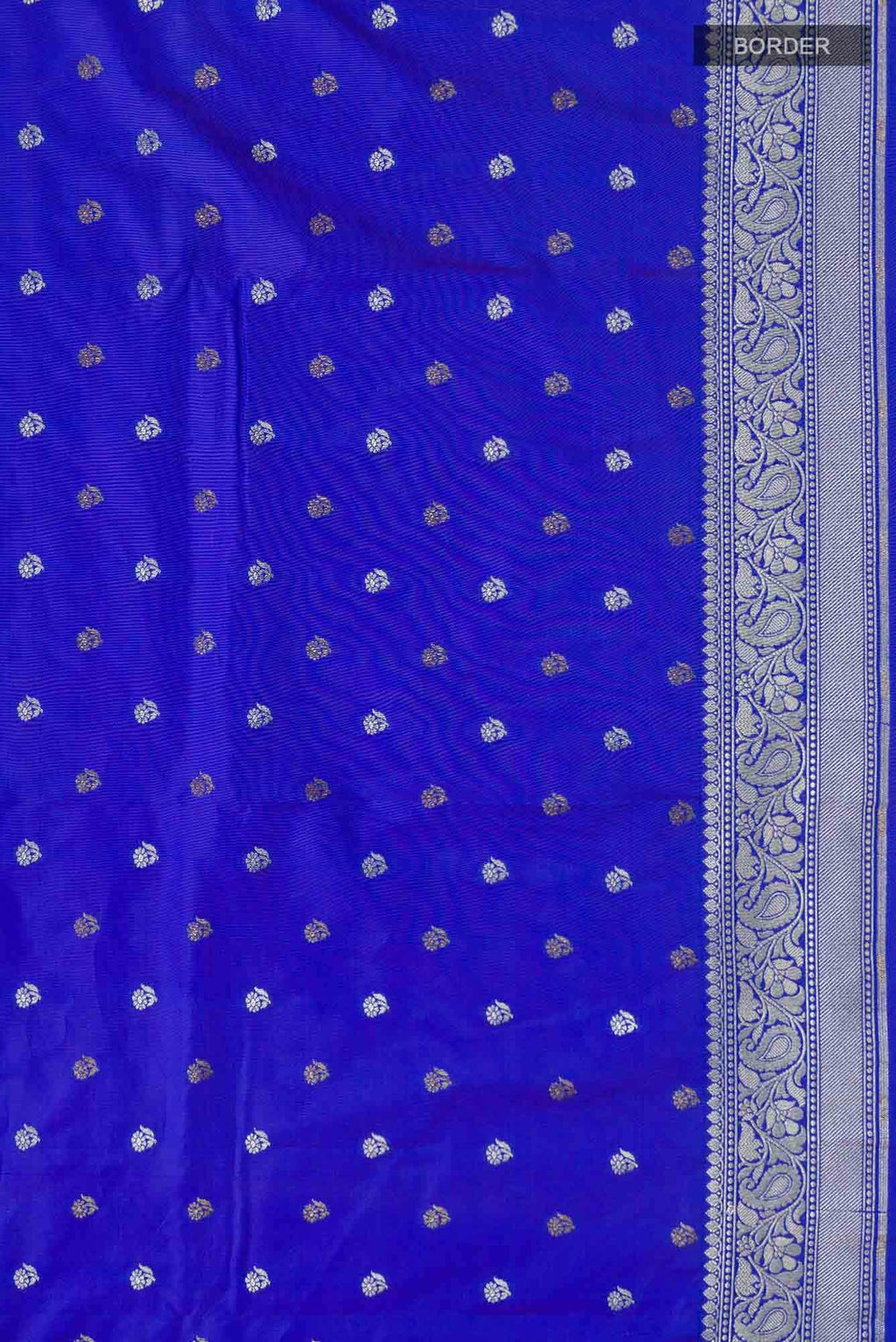 Blue Blended Banarasi Silk Saree