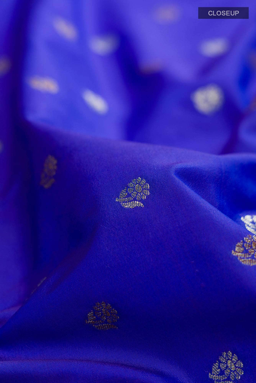 Blue Blended Banarasi Silk Saree