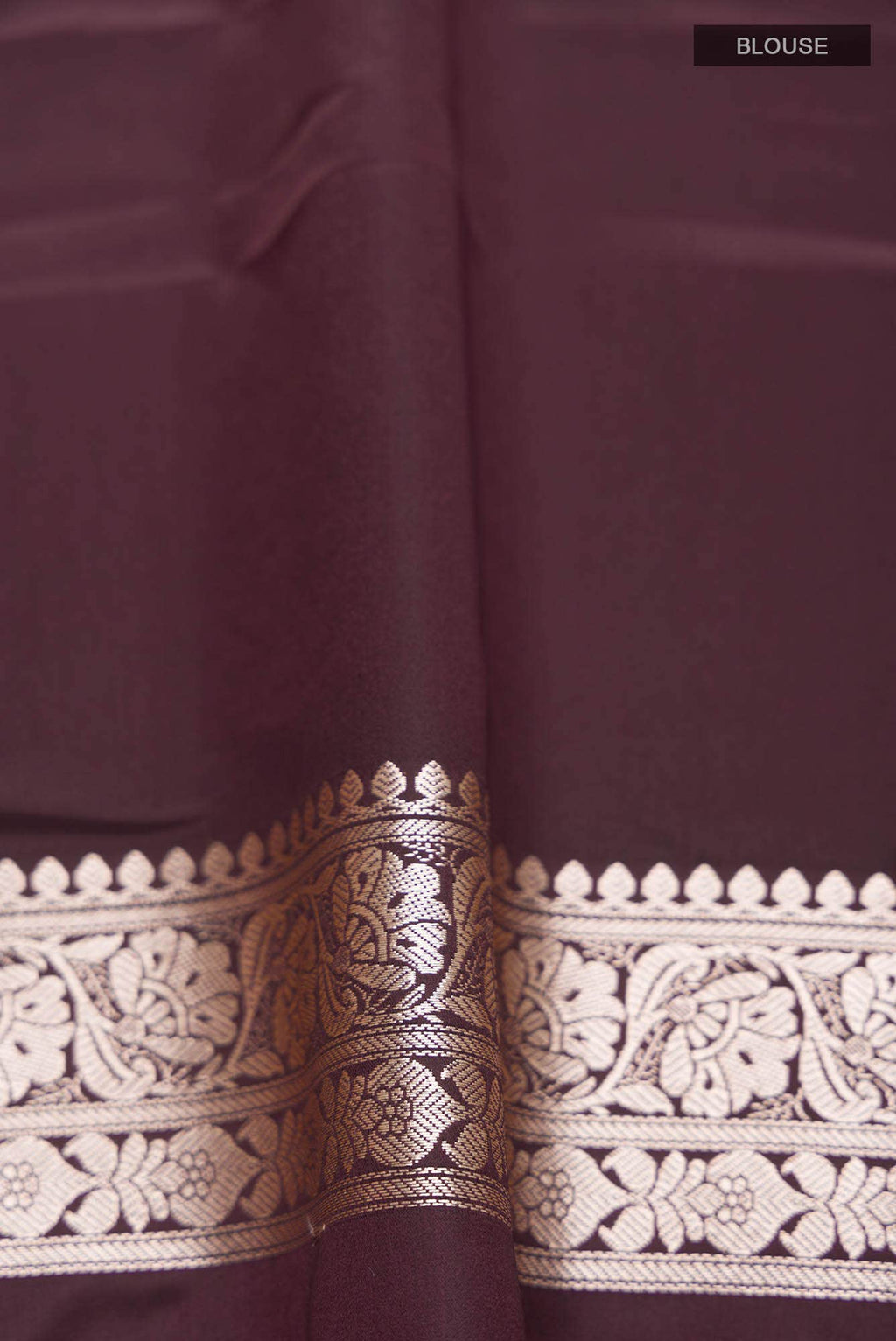 Brown Banarasi Silk Saree