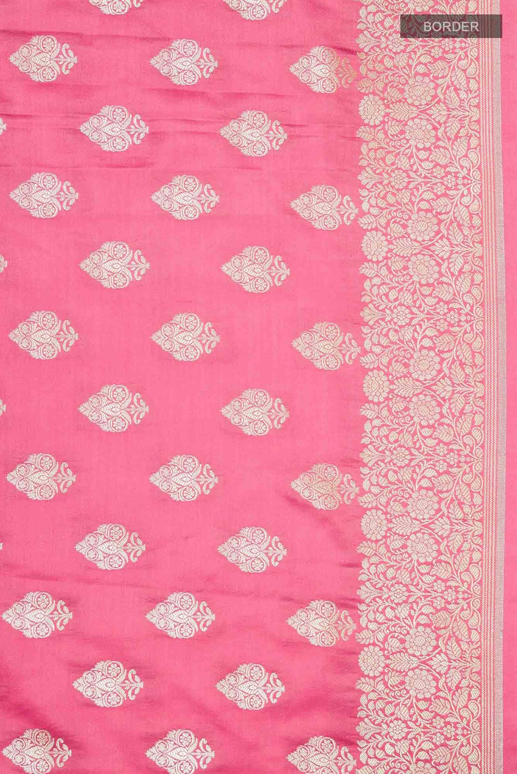Pink Blended Banarasi Silk Saree