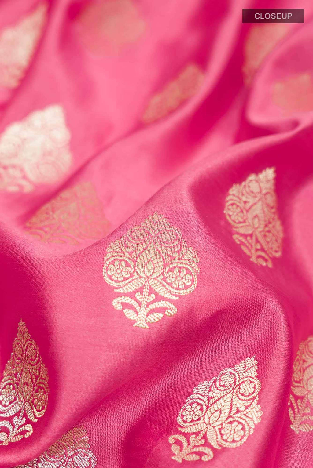 Pink Blended Banarasi Silk Saree