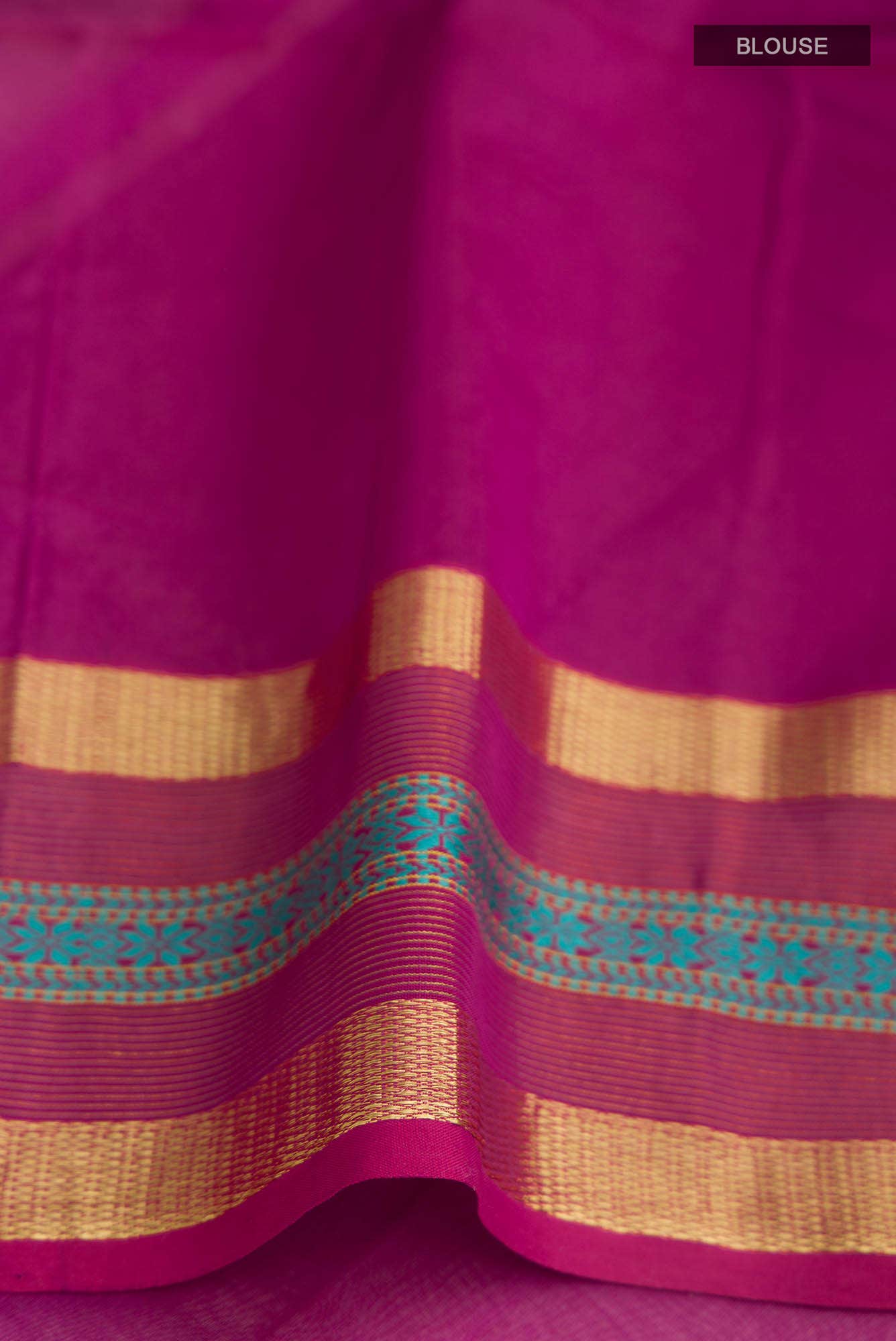Magenta Maheshwari Silk Cotton Saree