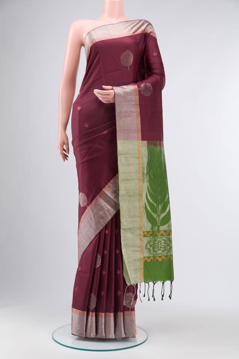 Brown Soft Silk Saree