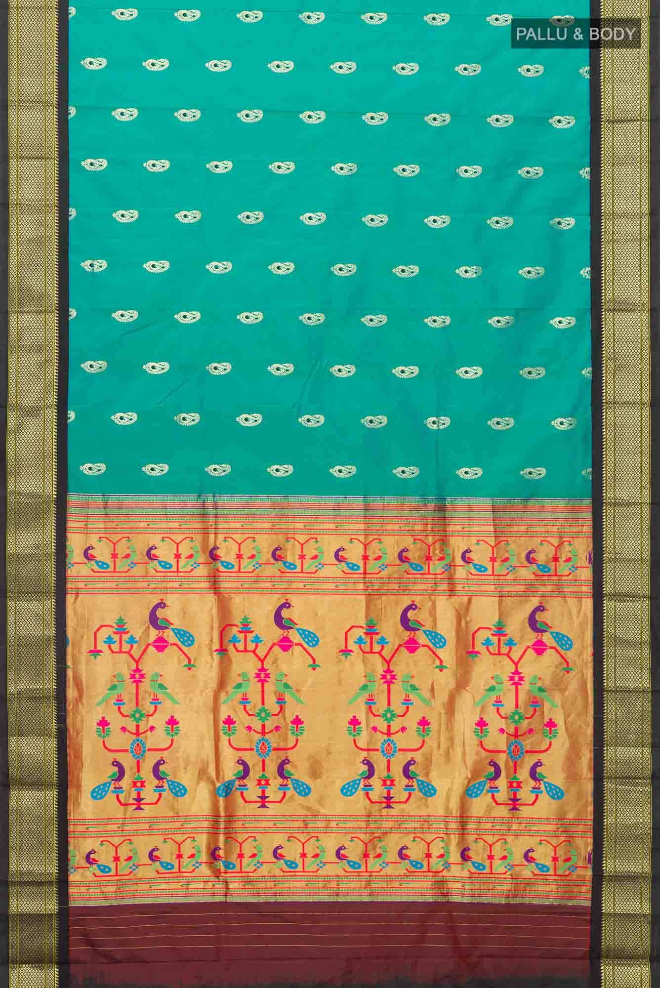 Blue Paithani Silk Saree