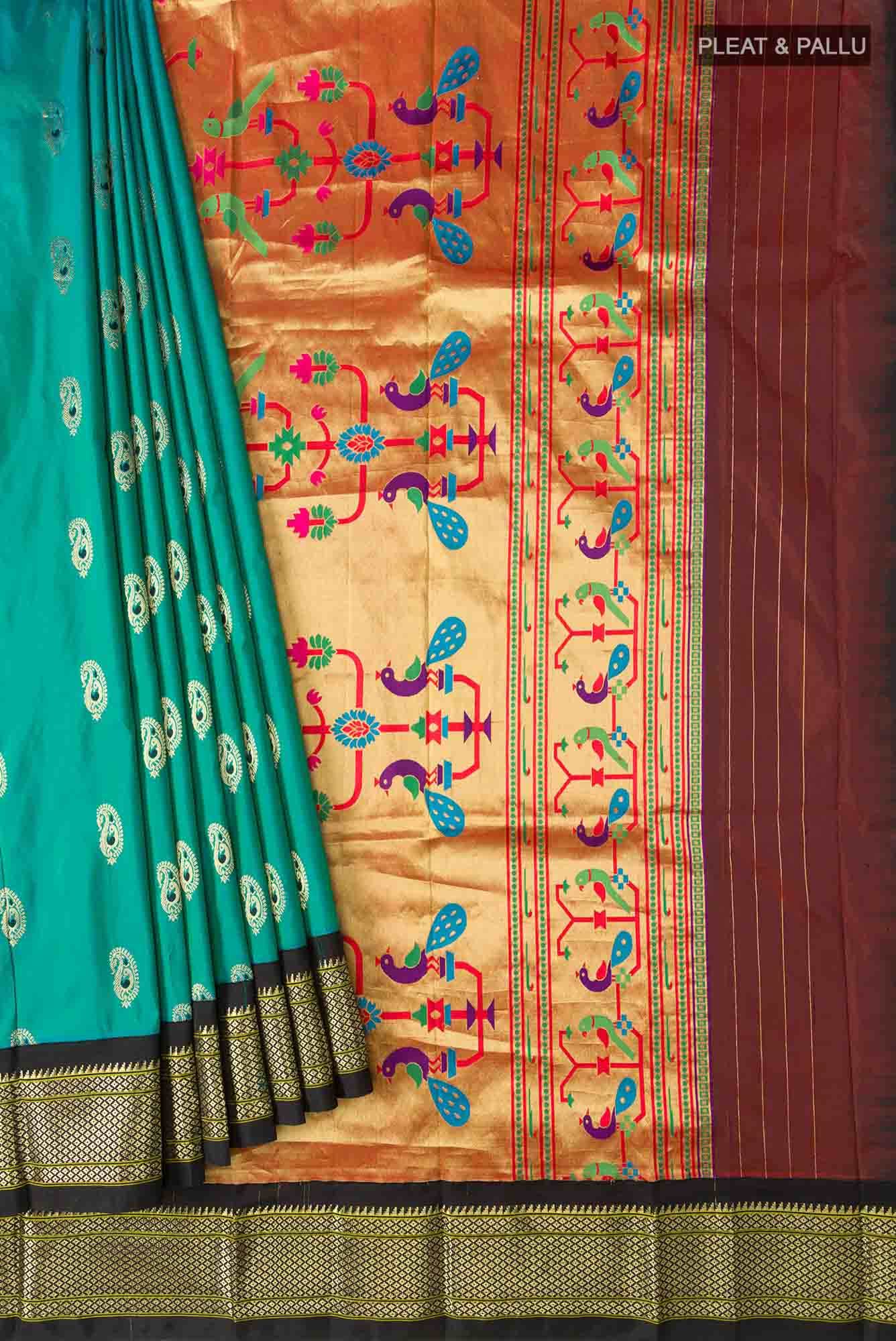 Blue Paithani Silk Saree