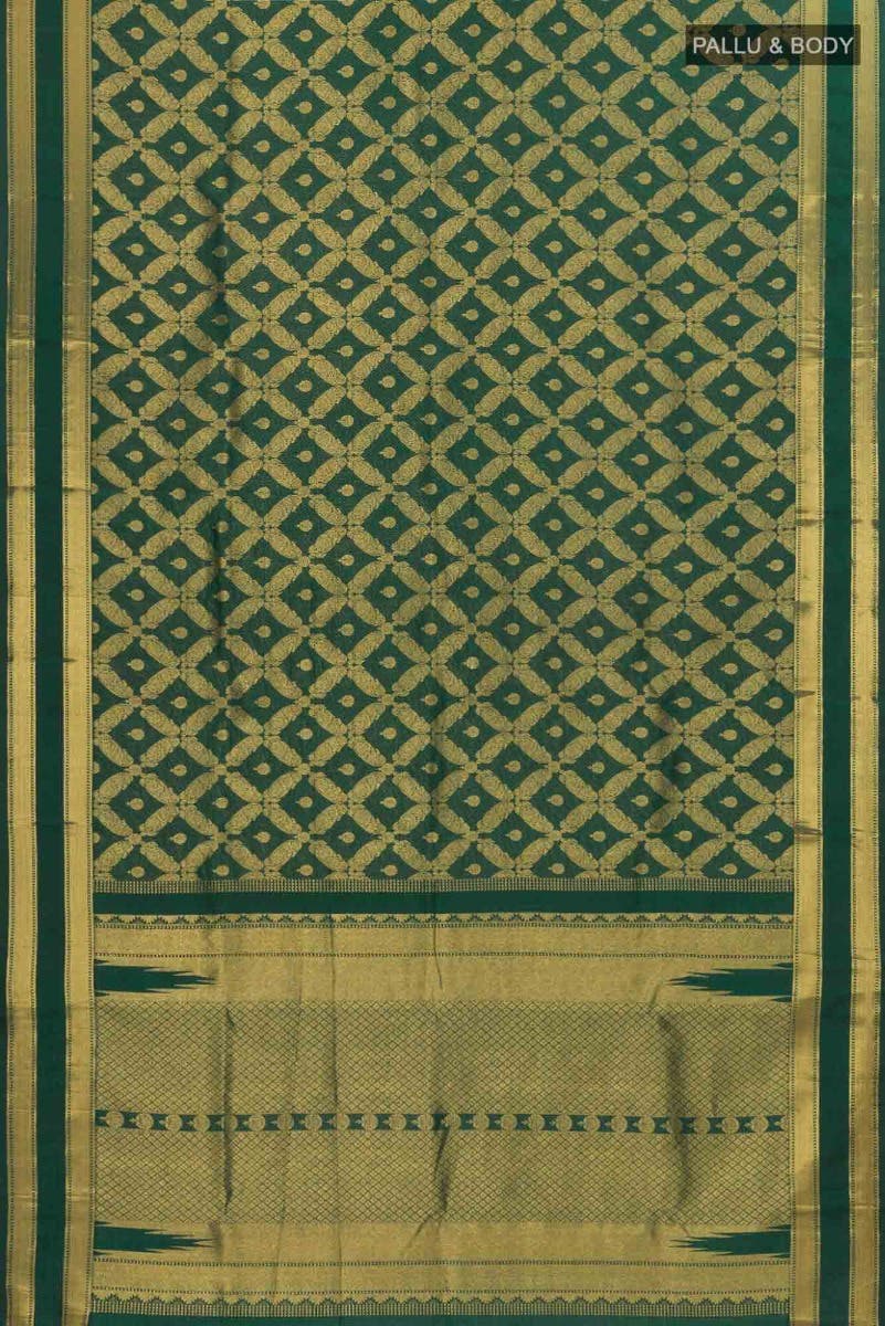 Shobita - Bottle Green Kanchipuram Silk Saree