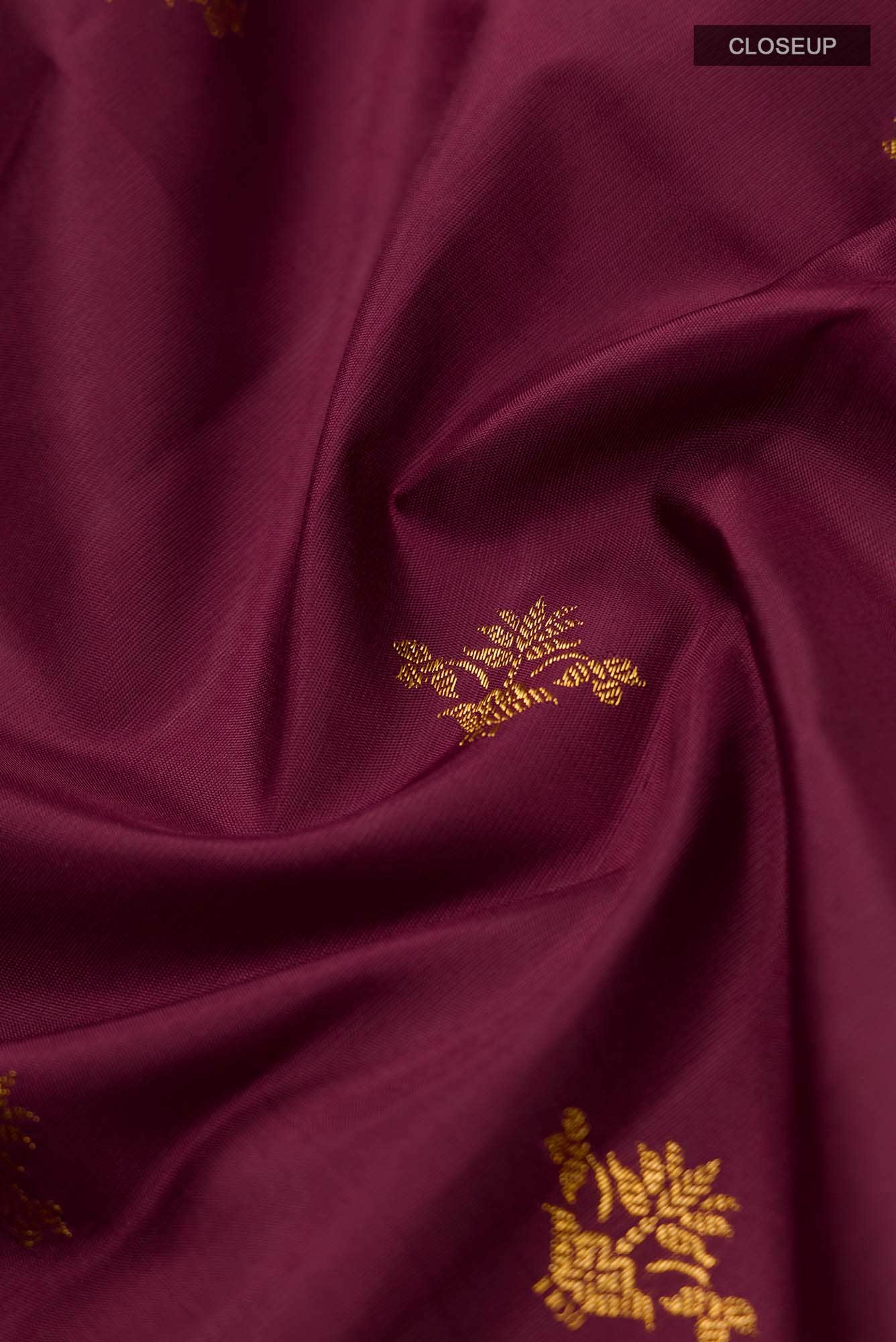 Pushpanjali-Maroon Kanchipuram Silk Saree